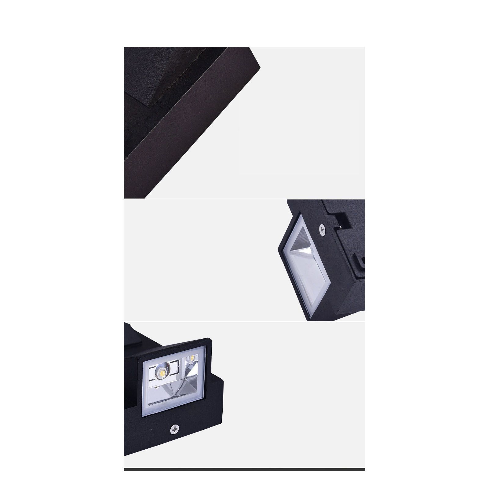 Outdoor Wall Light Plastic Housings Dual Head Exterior Wall Lamp with Up and view 12
