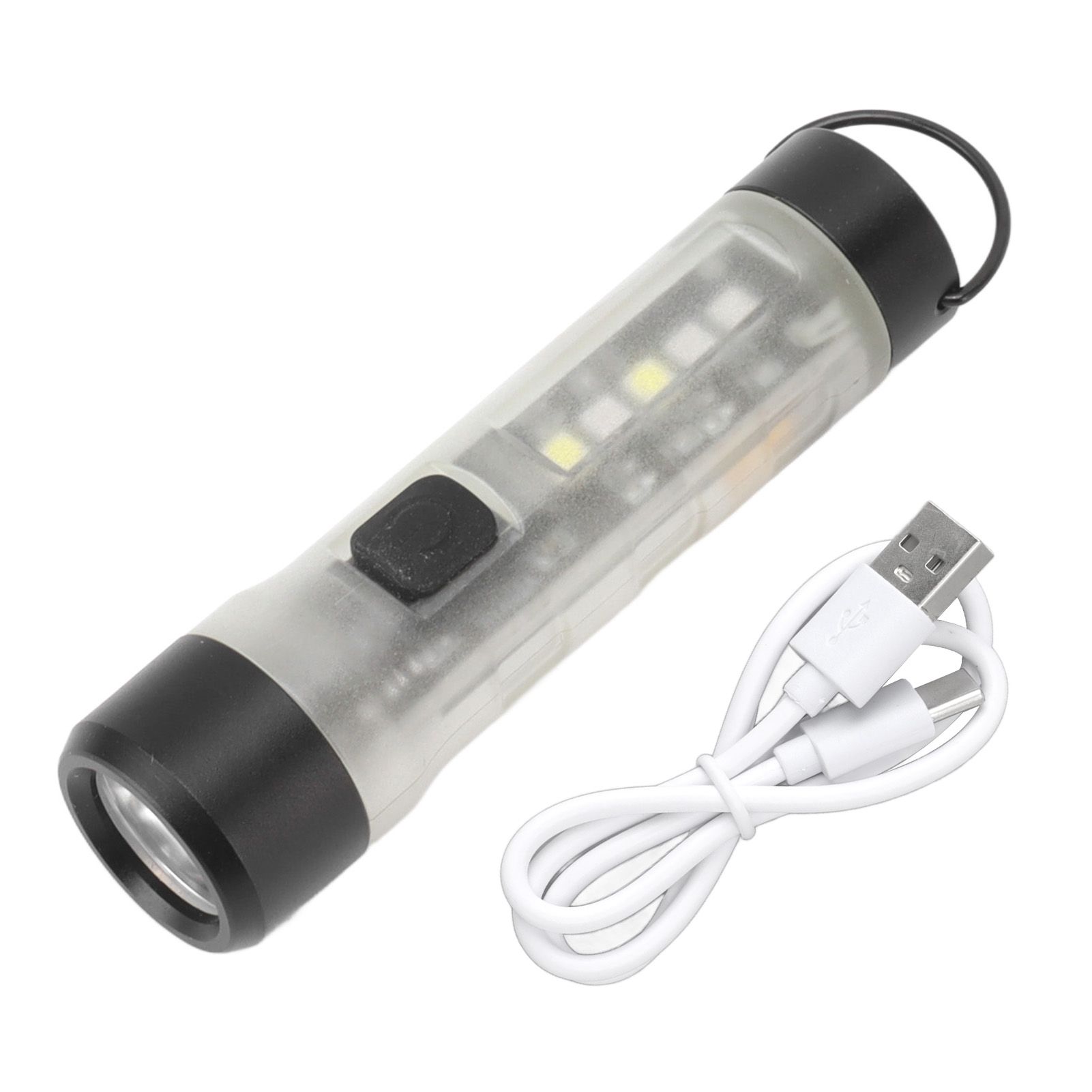700 Luminous Flux Keychain Flashlight LED Mini Pocket Flashlight With Type C — image 1