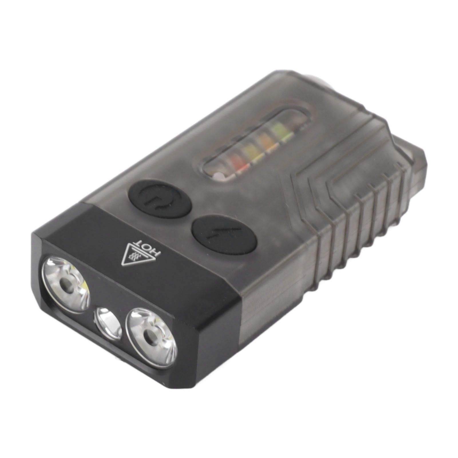 Mini Flashlight Portable Rechargeable Buzzer Alarm Keychain Light for Camping view 2