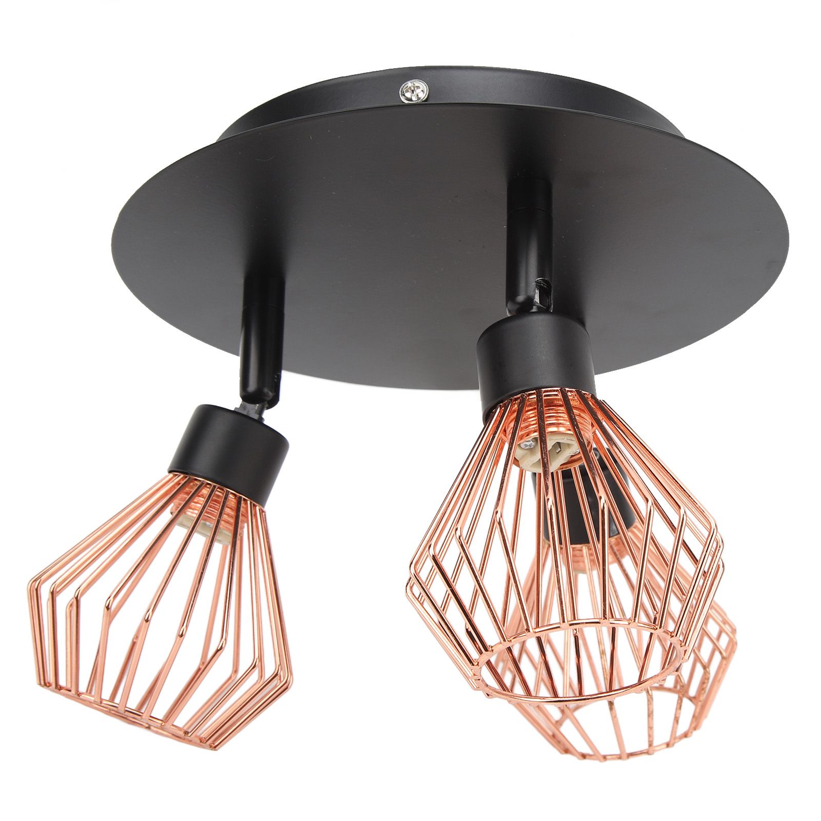 3 Light Fixtures Ceiling Mount Matte Black G9 Bulb Sockets Multi Directional view 5