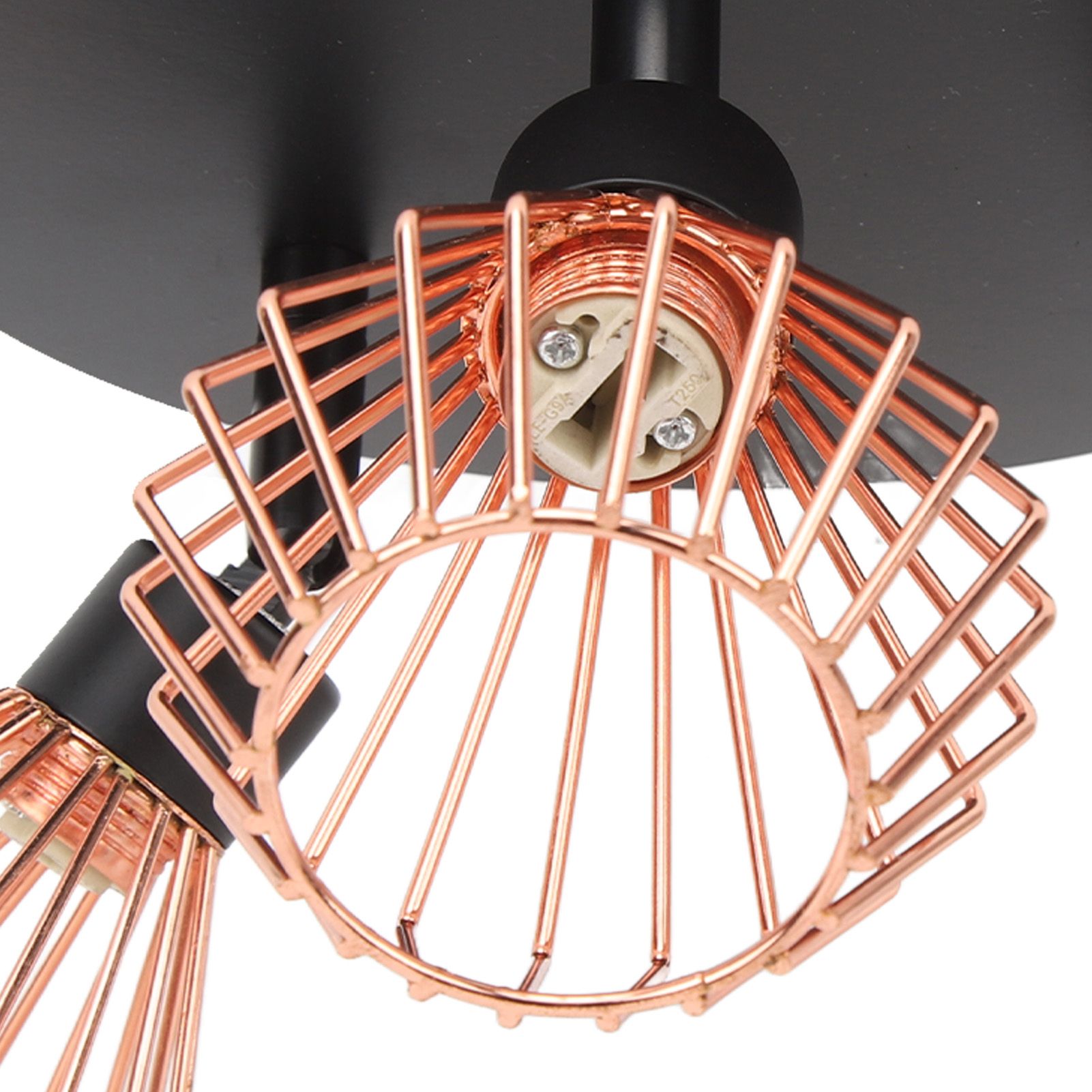 3 Light Fixtures Ceiling Mount Matte Black G9 Bulb Sockets Multi Directional view 15