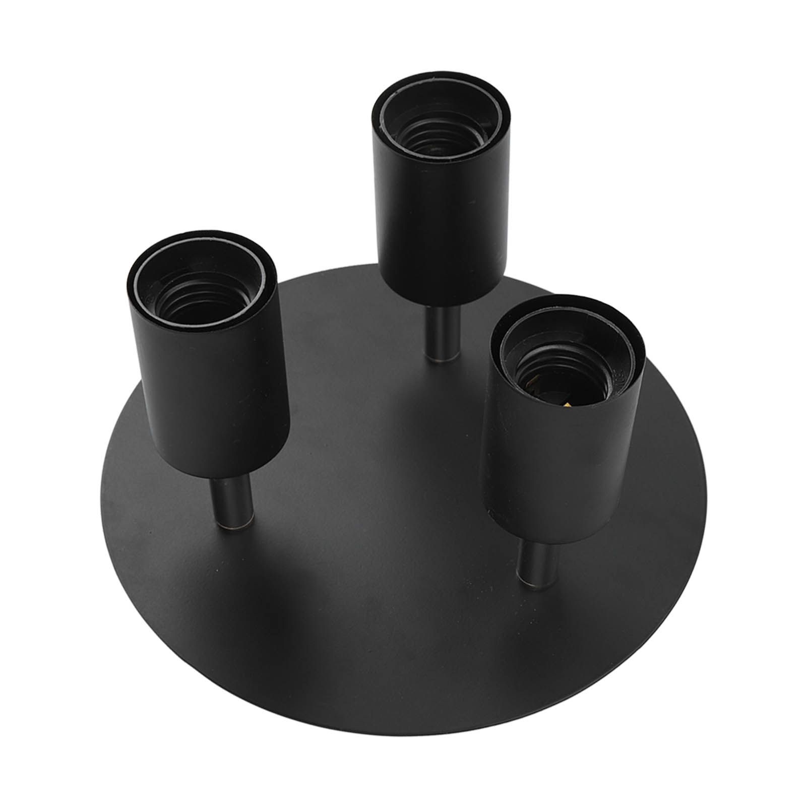 Ceiling Spotlight Holder 3 Head Rotating Lamp Base Ceiling Lamp Holder E27 view 2