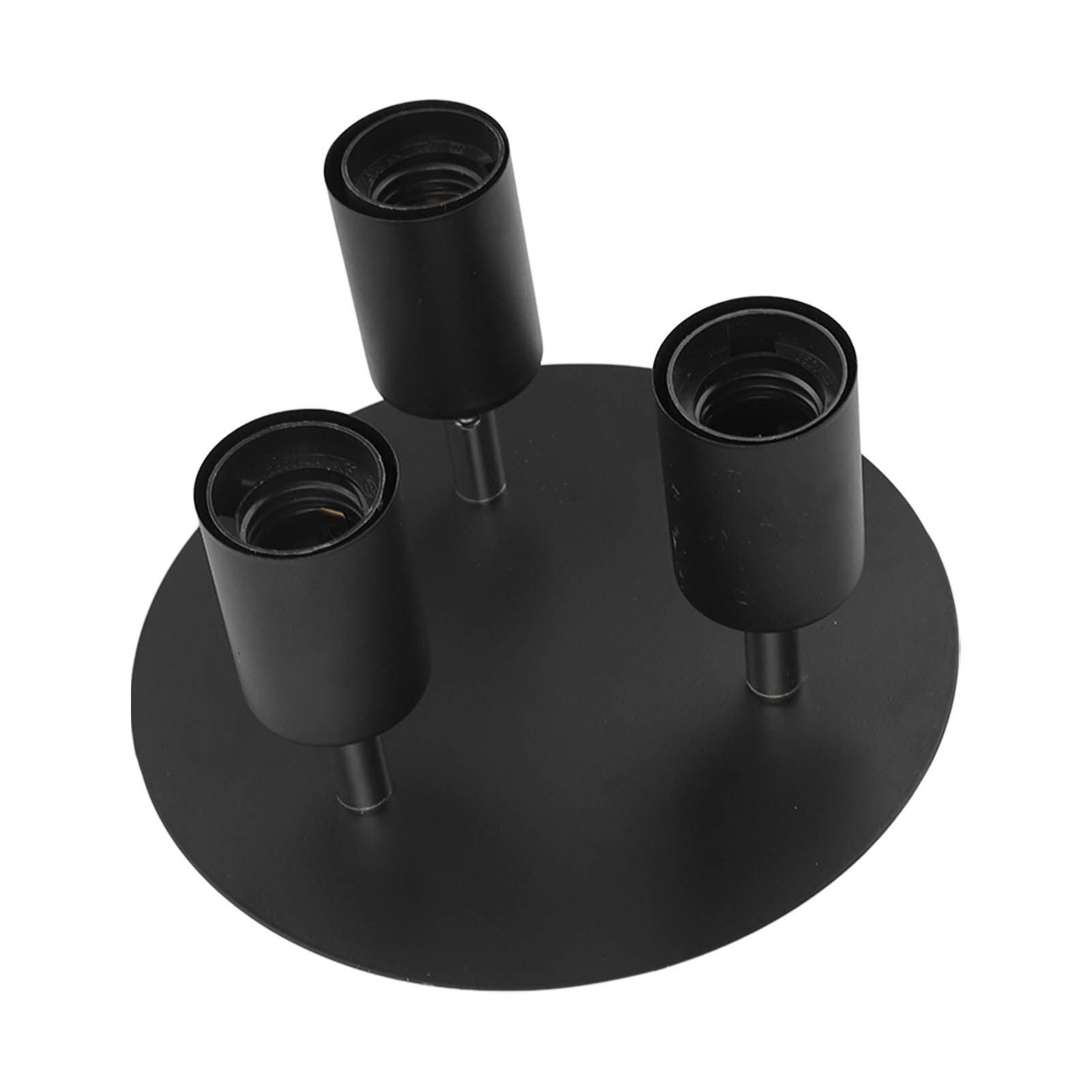 Ceiling Spotlight Holder 3 Head Rotating Lamp Base Ceiling Lamp Holder E27 view 3