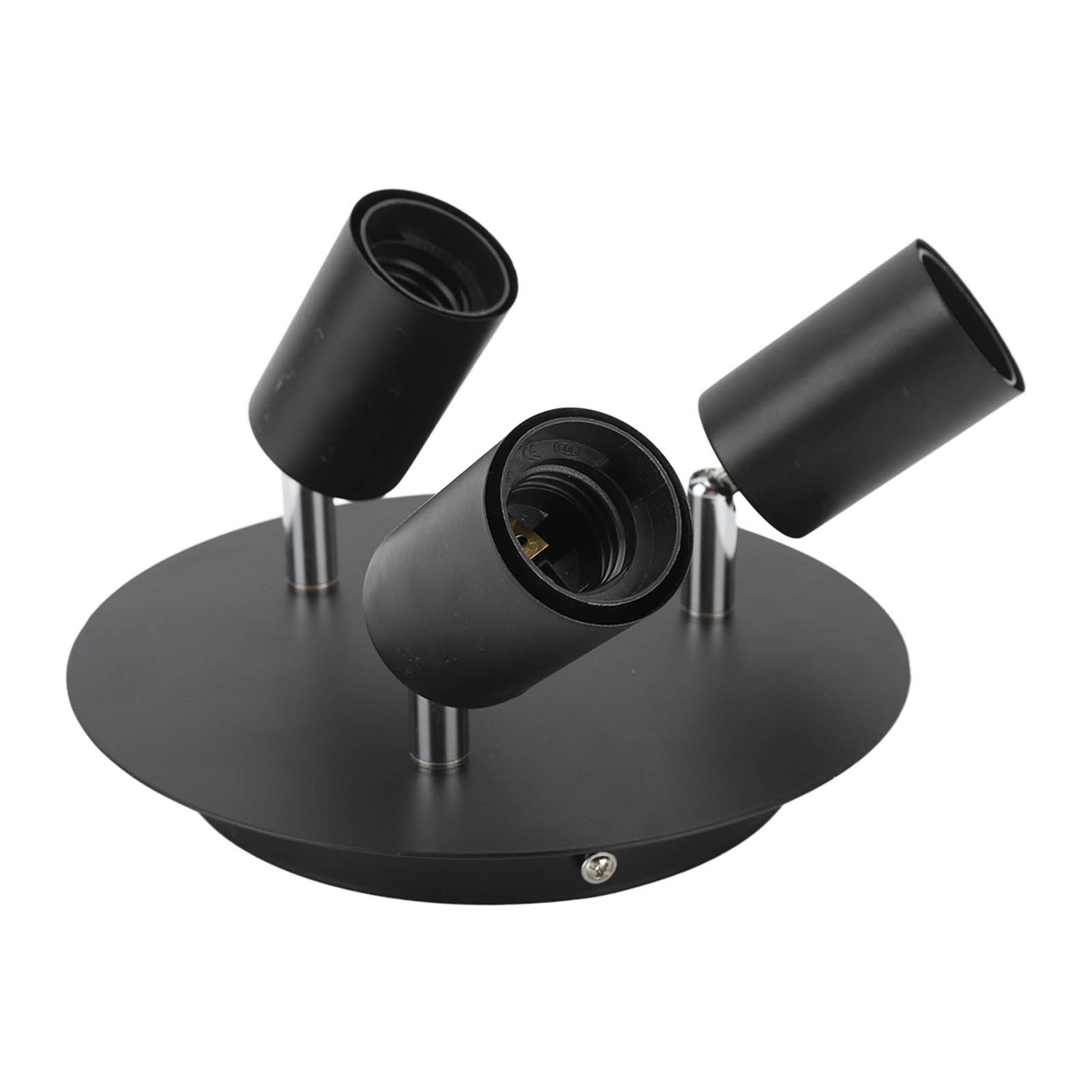 Ceiling Spotlight Holder 3 Head Rotating Lamp Base Ceiling Lamp Holder E27 view 5