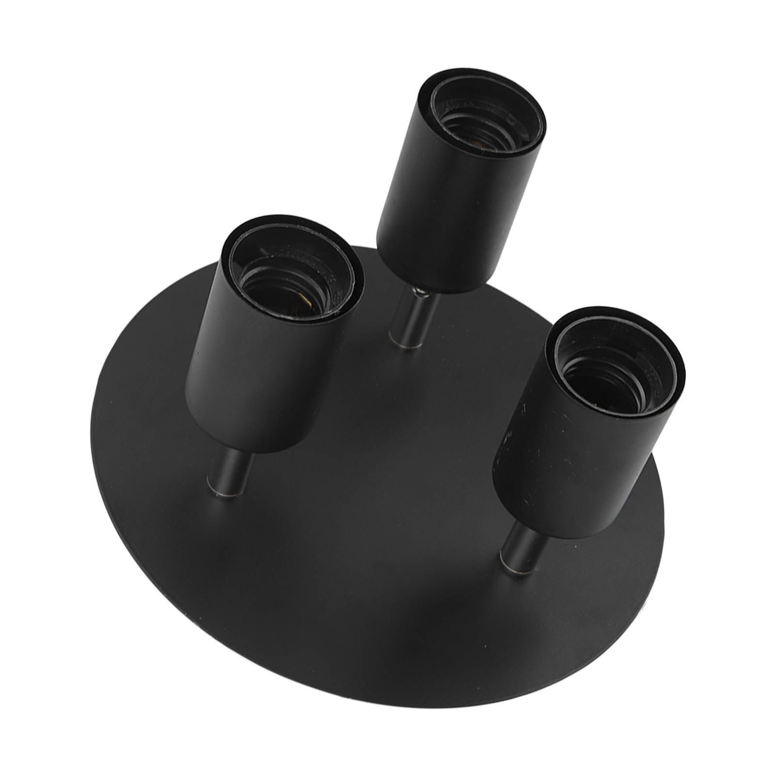 Ceiling Spotlight Holder 3 Head Rotating Lamp Base Ceiling Lamp Holder E27 view 8