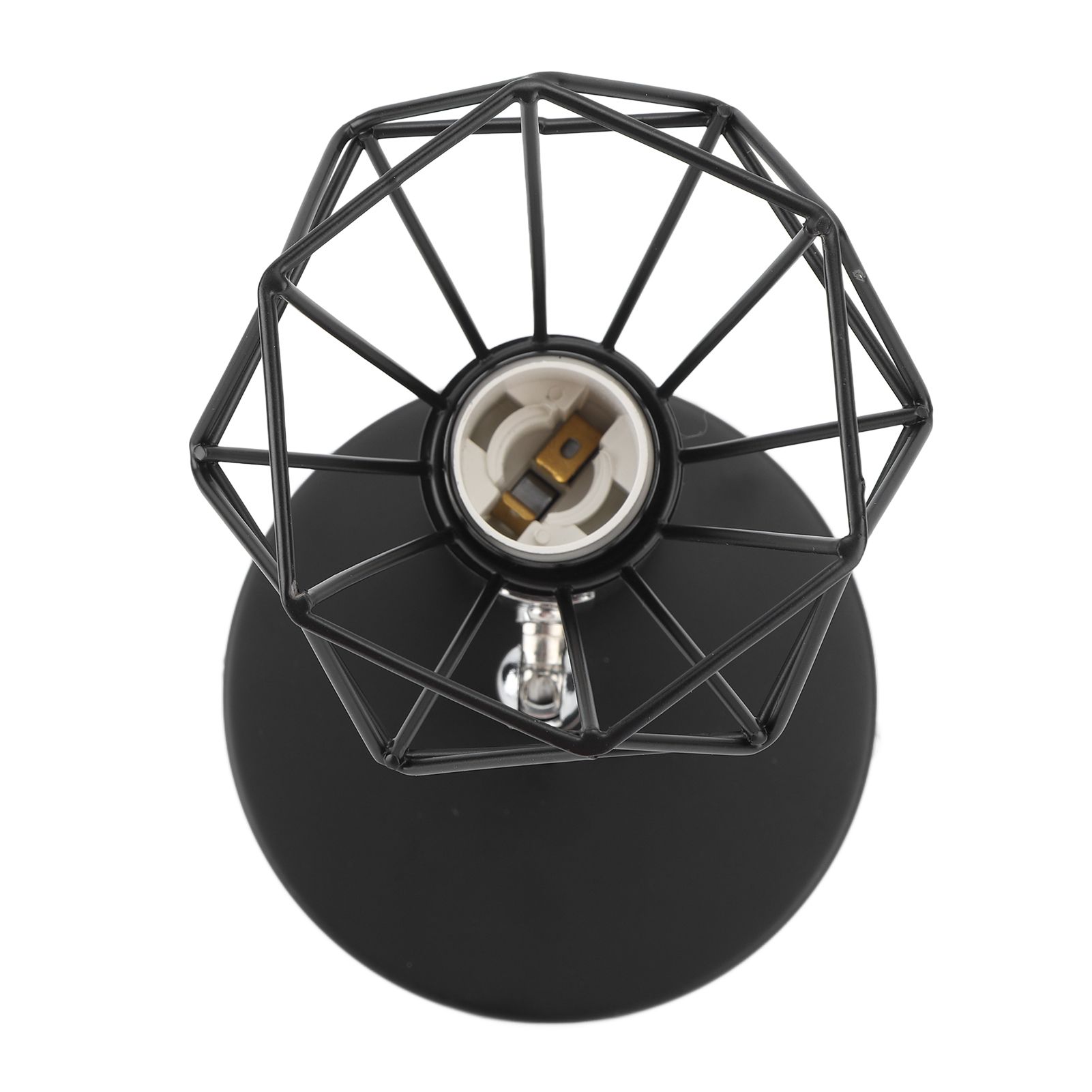 Adjustable Lamp Holder Industrial Black E14 Wall Mounted Light Bulb Holder for view 2