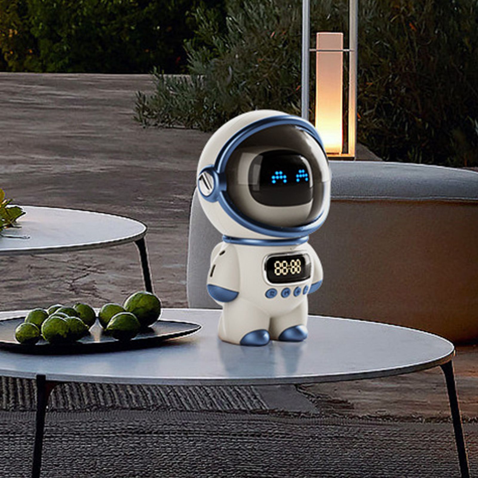 The Astronaut Speaker AI Intelligent Voice Bluetooth Speaker Clock Small Night view 6