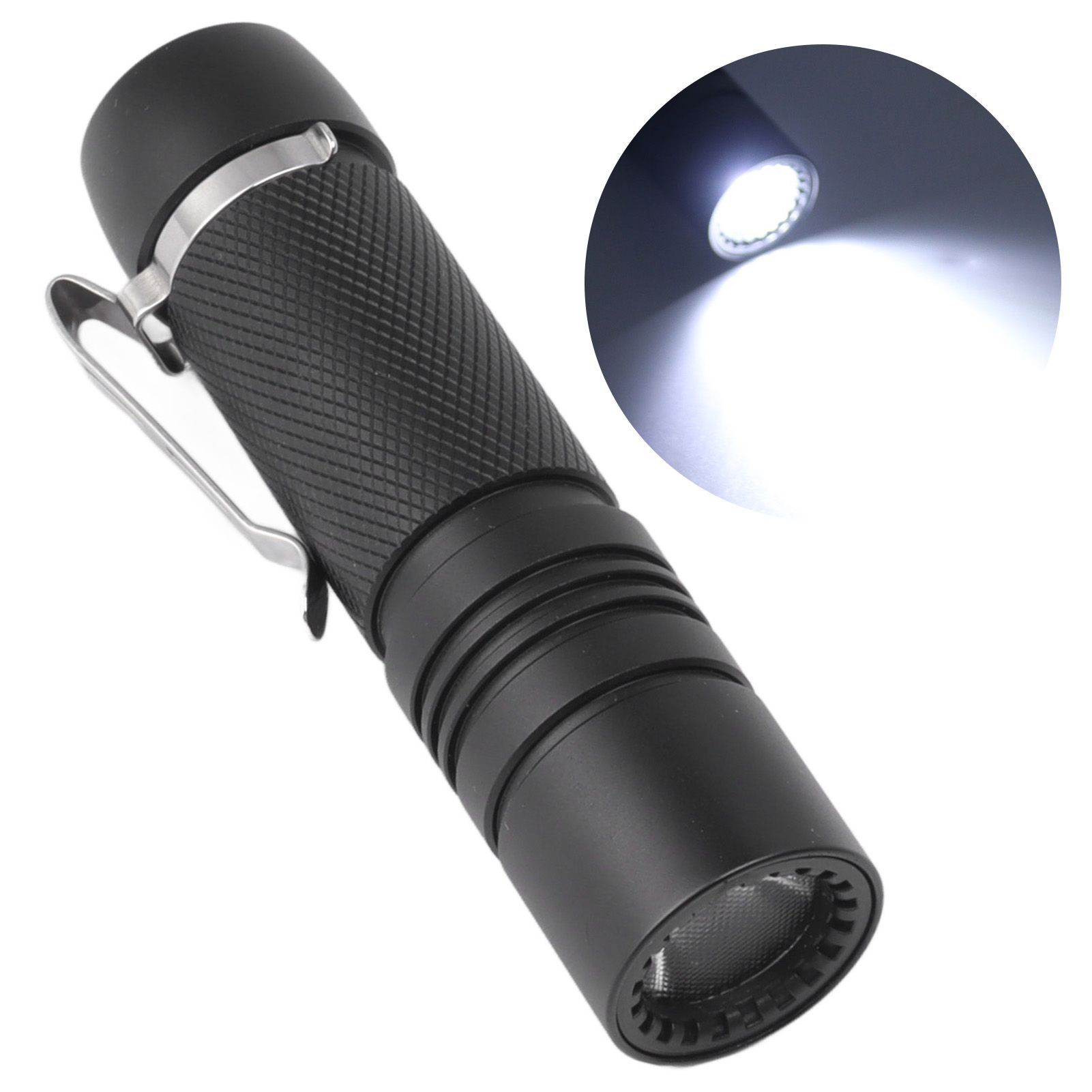 Rechargeable Mini Flashlight 700LM Super Bright LED Small Pocket EDC view 12