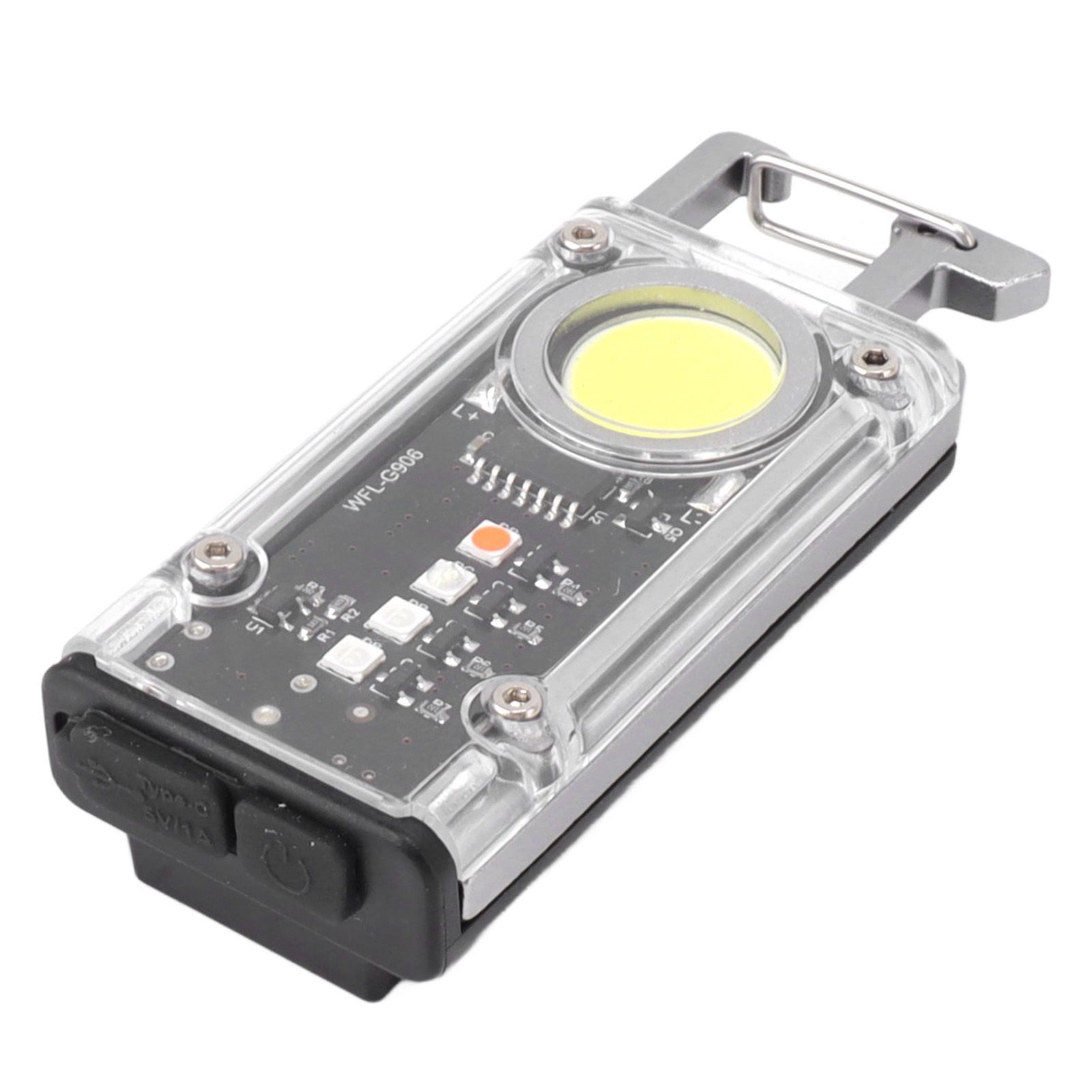800LM COB Keychain Work Light Rechargeable Mini LED Flashlightht Outdoor view 3