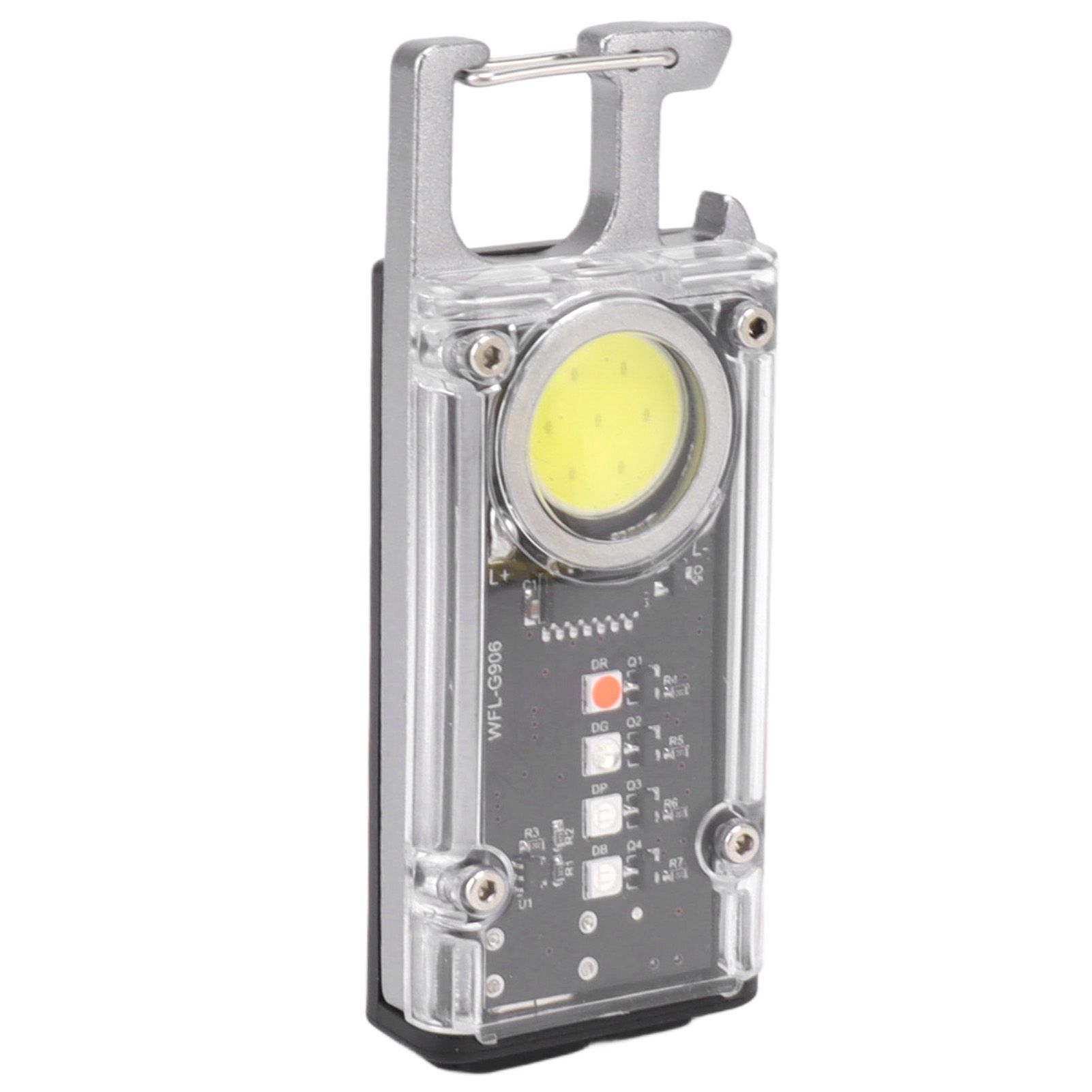 800LM COB Keychain Work Light Rechargeable Mini LED Flashlightht Outdoor view 6