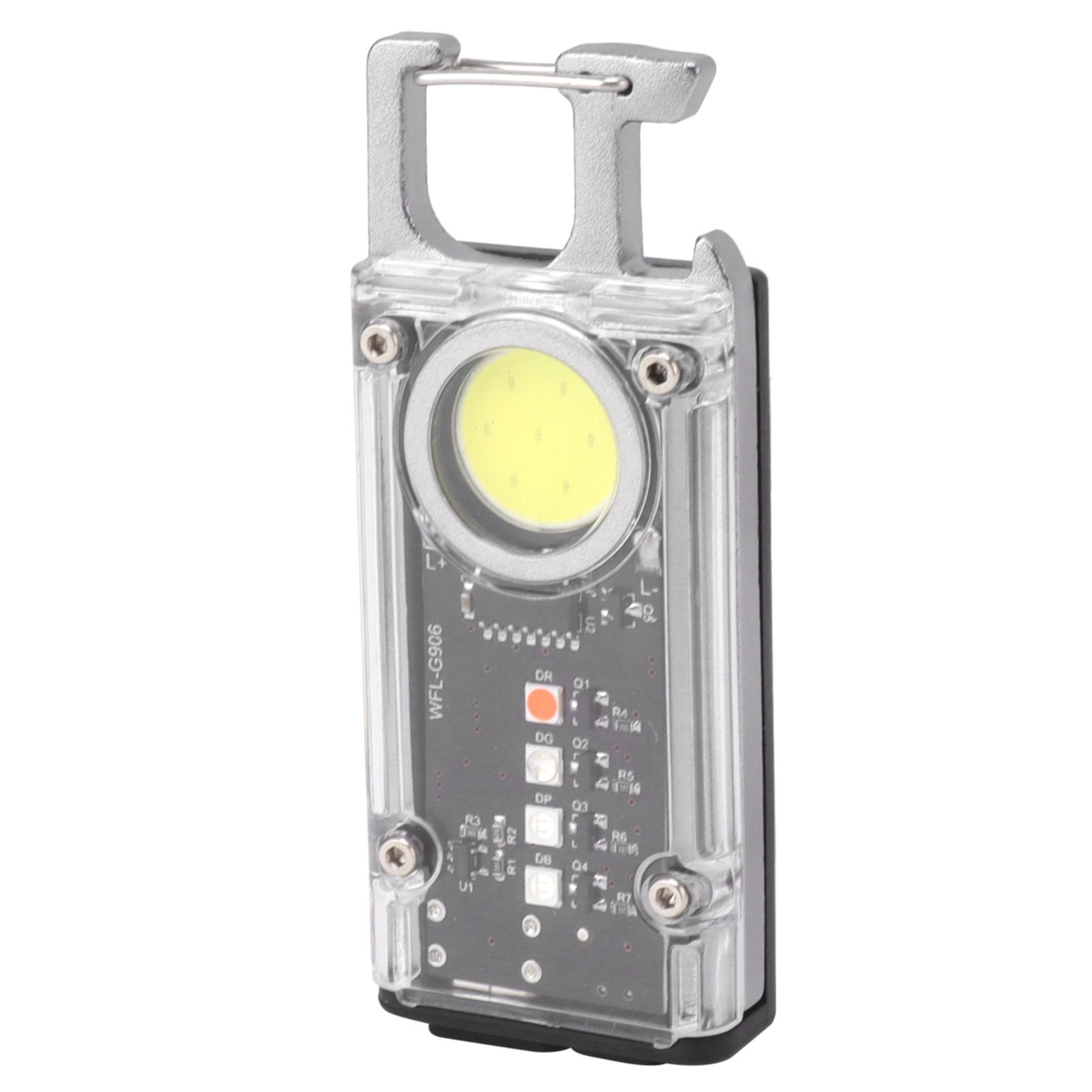 800LM COB Keychain Work Light Rechargeable Mini LED Flashlightht Outdoor view 7