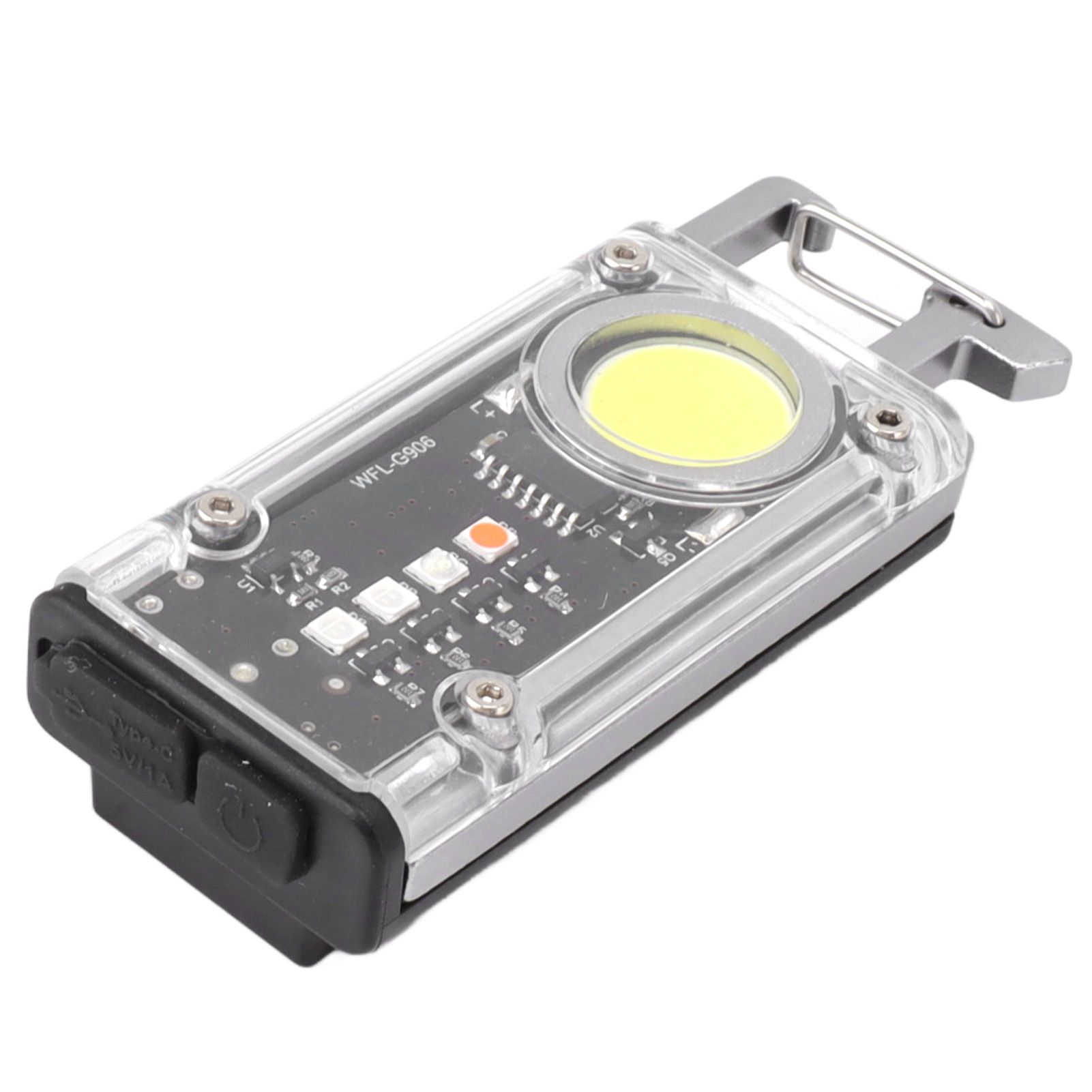 800LM COB Keychain Work Light Rechargeable Mini LED Flashlightht Outdoor view 9