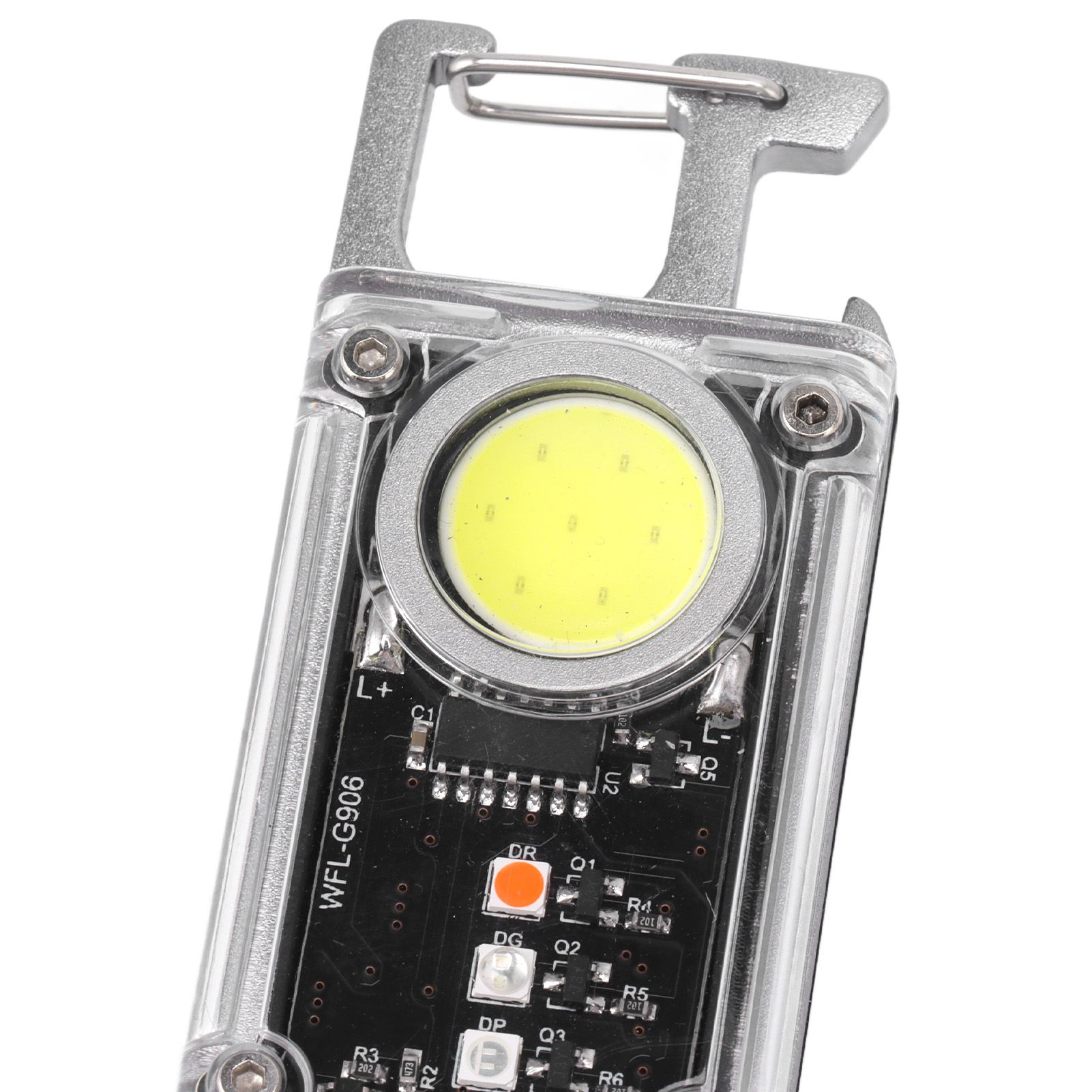 800LM COB Keychain Work Light Rechargeable Mini LED Flashlightht Outdoor view 14