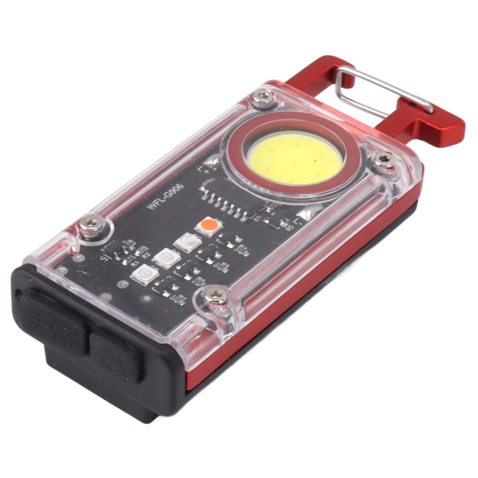 800LM COB Keychain Work Light Rechargeable Mini LED Flashlightht Outdoor view 6