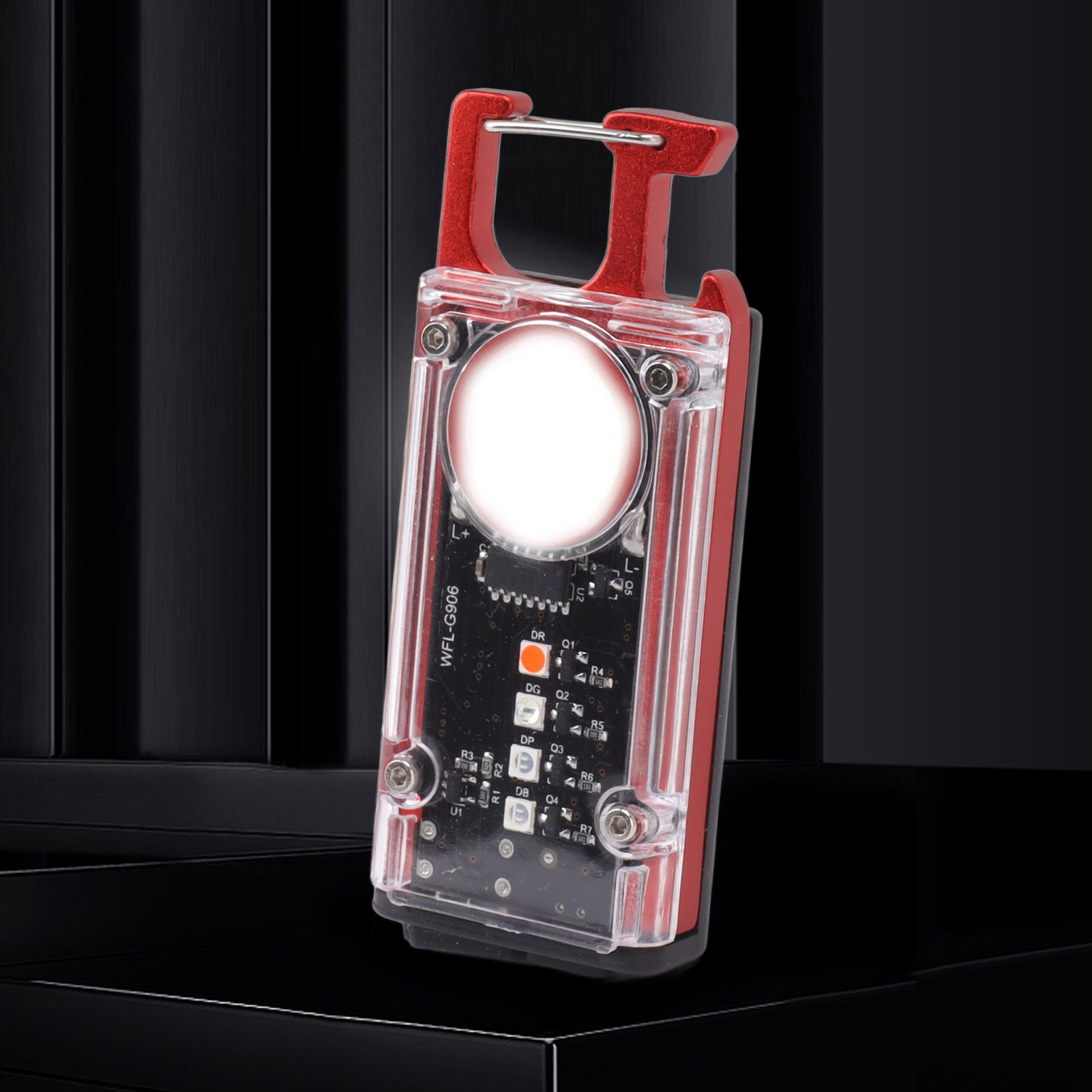 800LM COB Keychain Work Light Rechargeable Mini LED Flashlightht Outdoor view 11