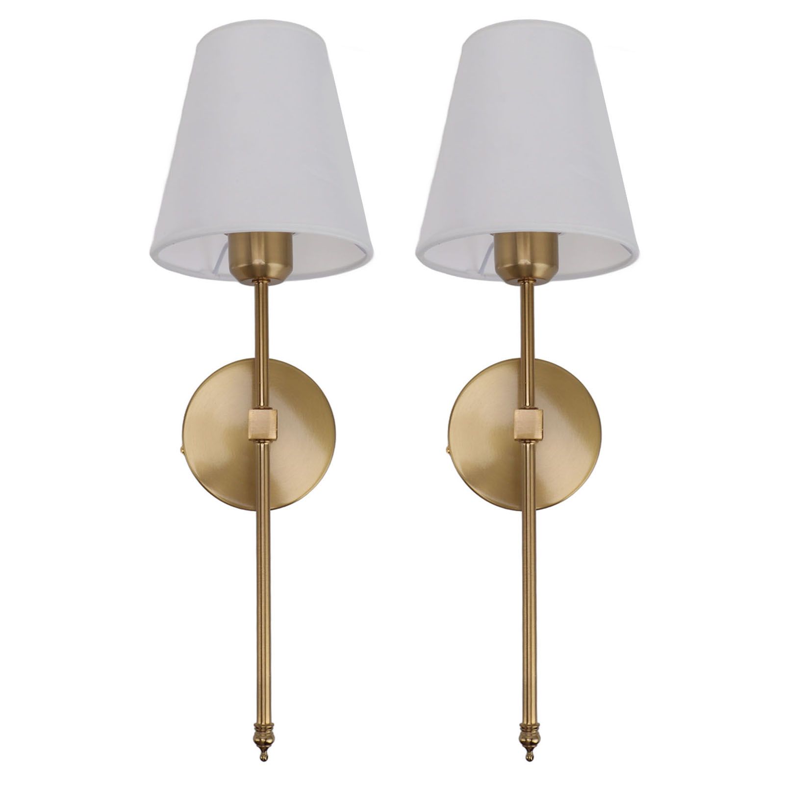 Wall Sconces Sets of 2 Hardwired Bathroom Vanity Light Fixture with White view 6