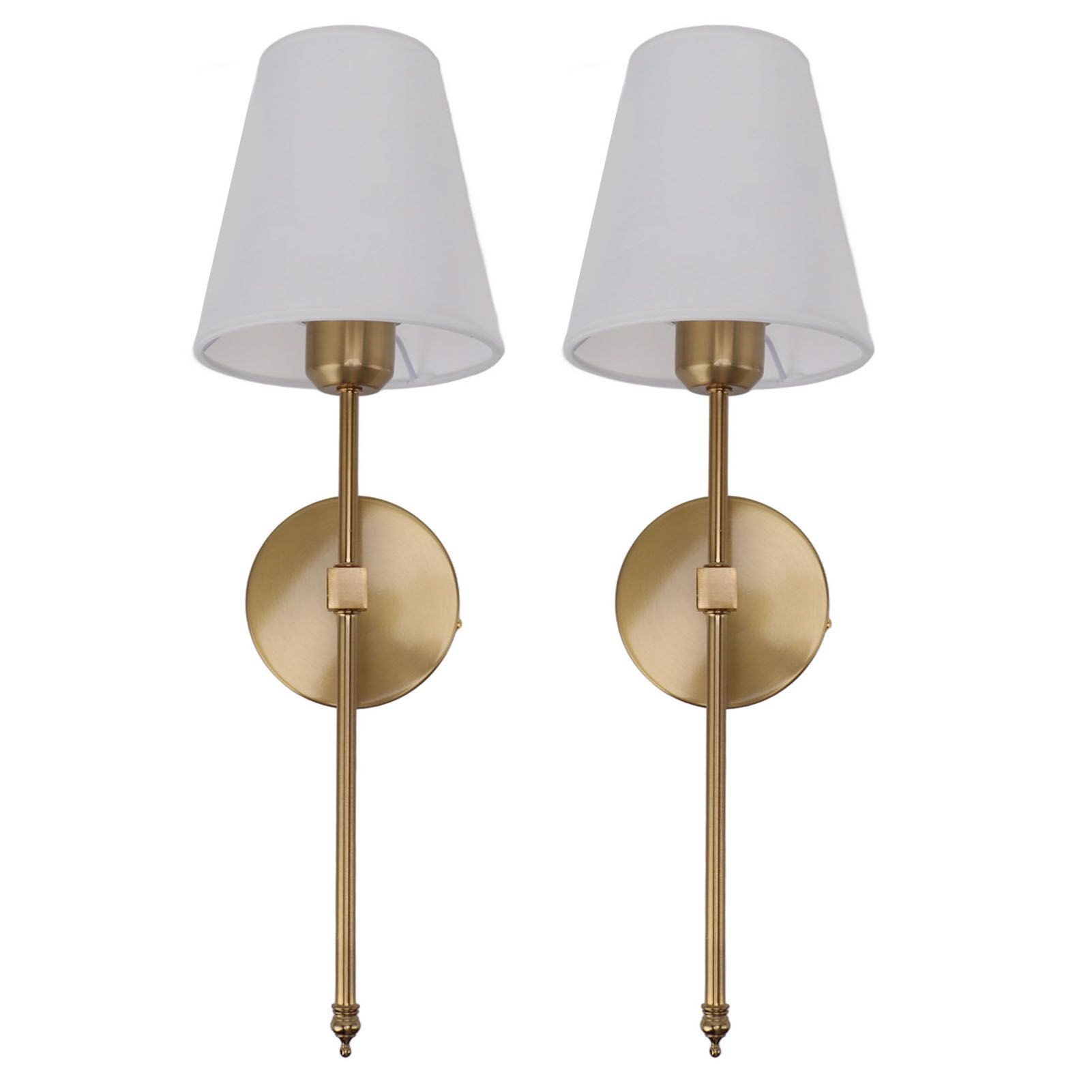Wall Sconces Sets of 2 Hardwired Bathroom Vanity Light Fixture with White view 7