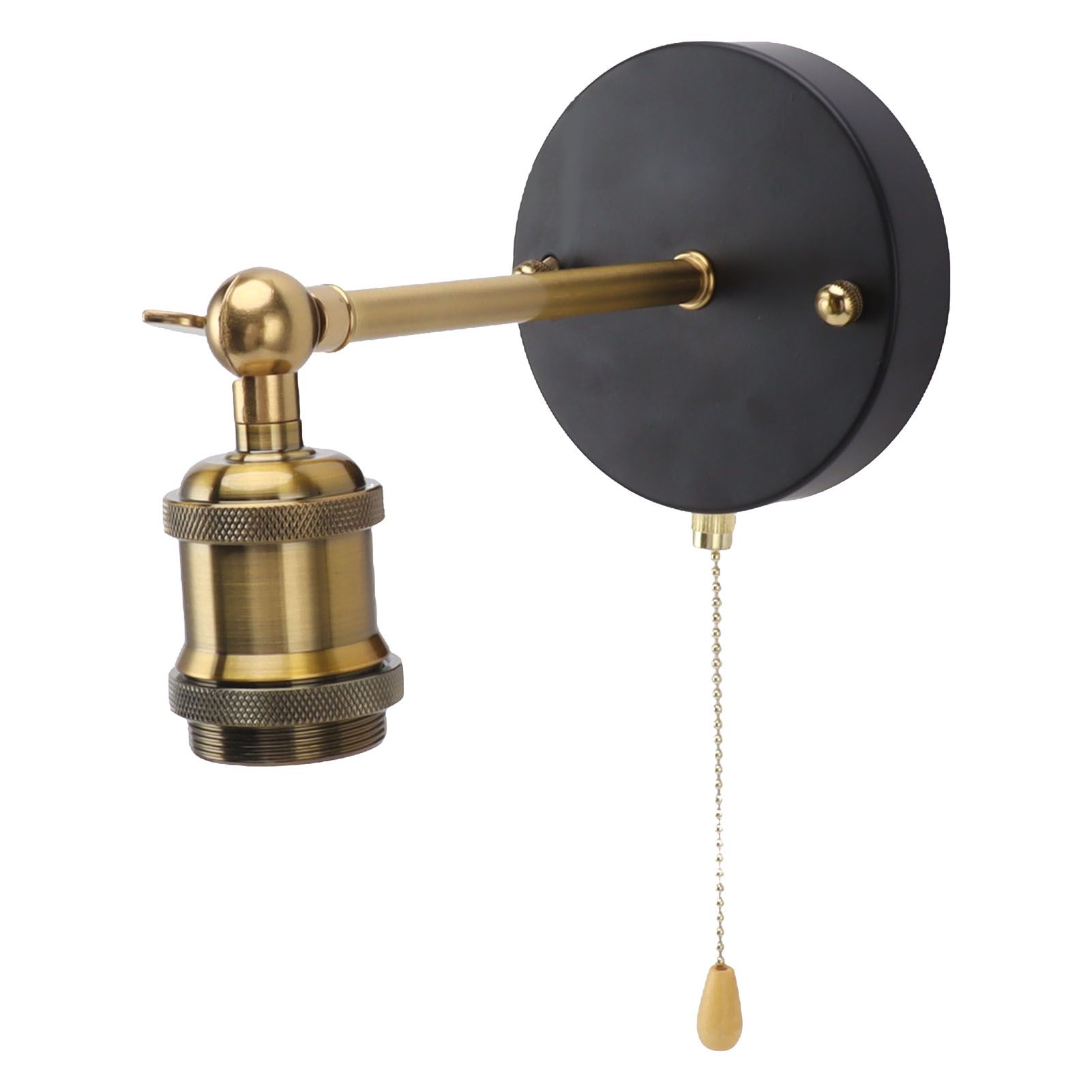 Retro Wall Sconce E27 E26 Iron Adjustable Vintage Wall Mounted Lamp Lighting view 4