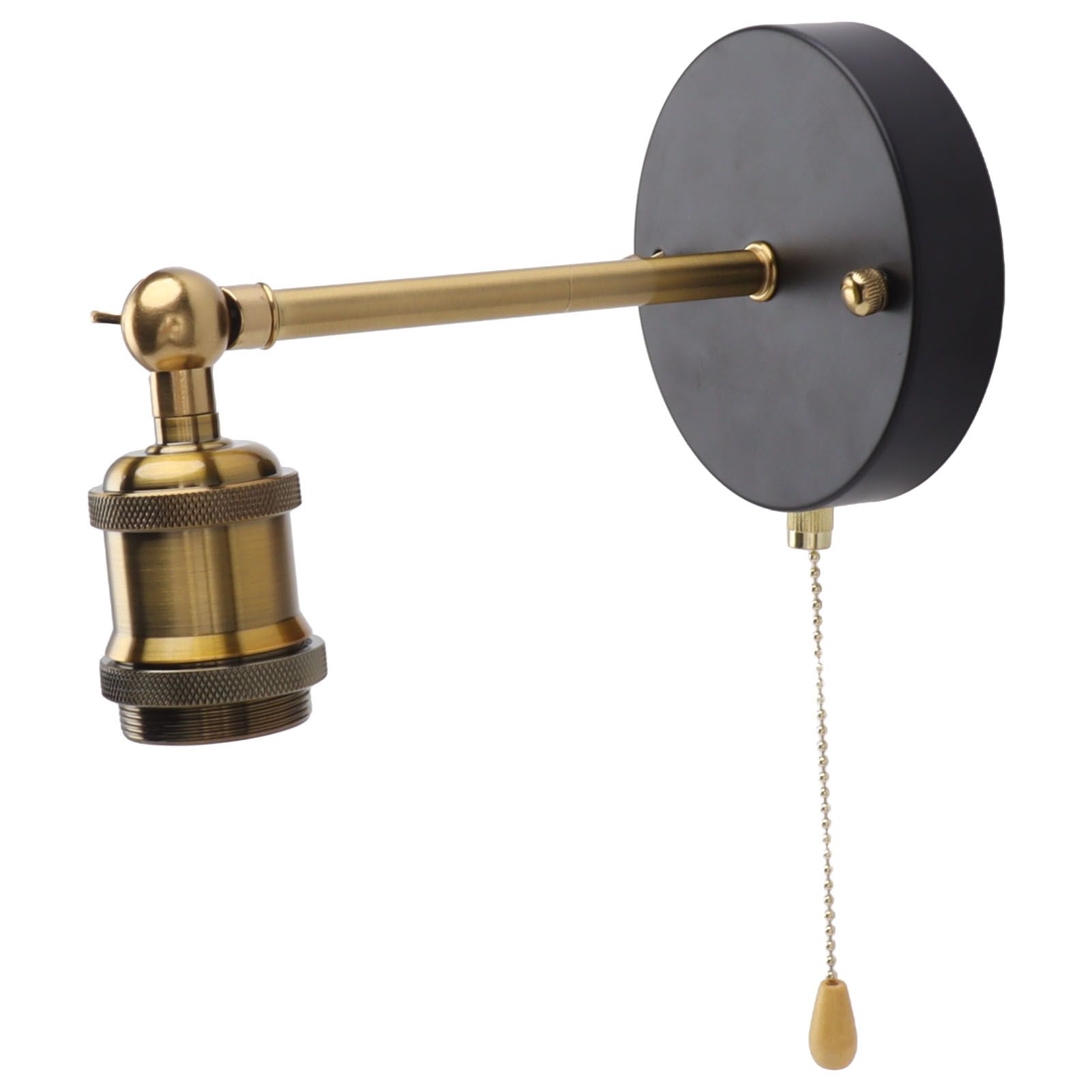 Retro Wall Sconce E27 E26 Iron Adjustable Vintage Wall Mounted Lamp Lighting view 5