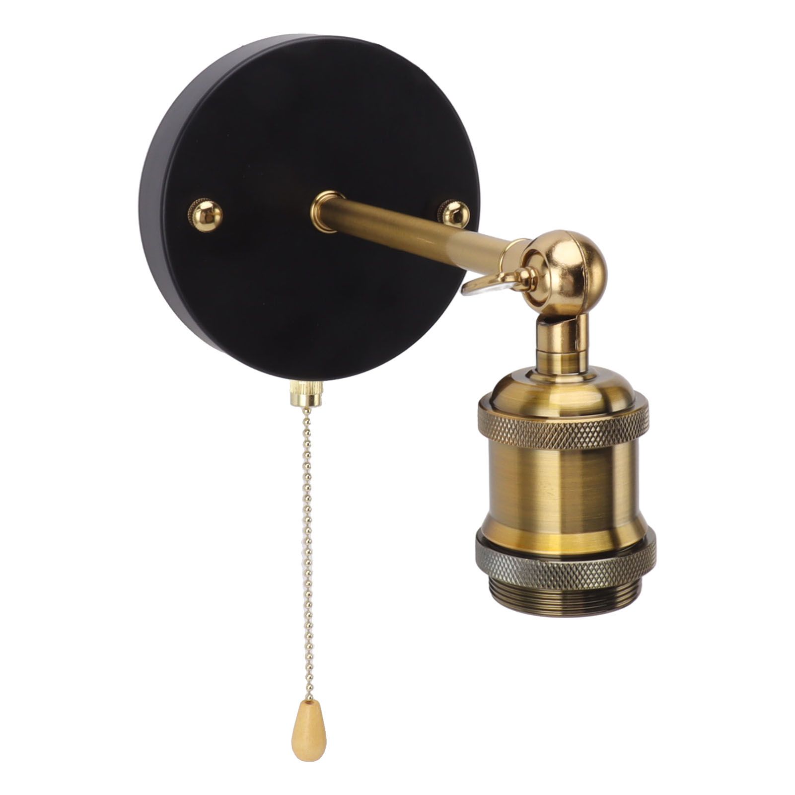 Retro Wall Sconce E27 E26 Iron Adjustable Vintage Wall Mounted Lamp Lighting view 6
