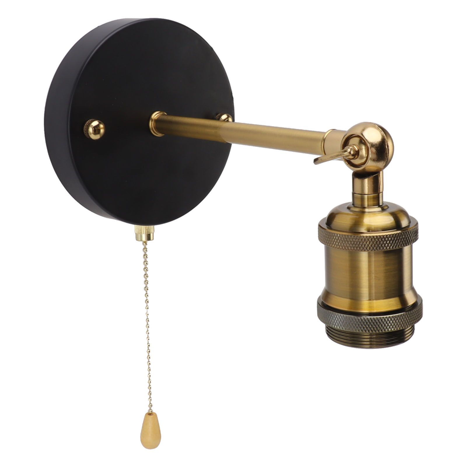Retro Wall Sconce E27 E26 Iron Adjustable Vintage Wall Mounted Lamp Lighting view 7