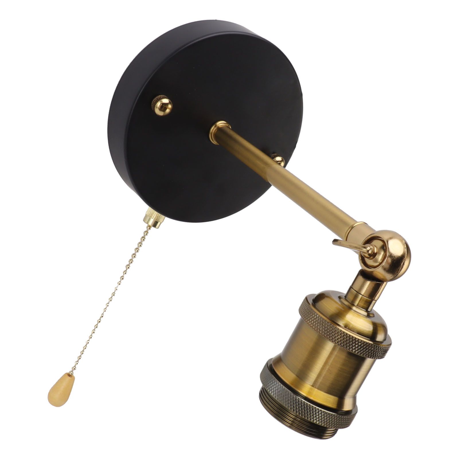 Retro Wall Sconce E27 E26 Iron Adjustable Vintage Wall Mounted Lamp Lighting view 9