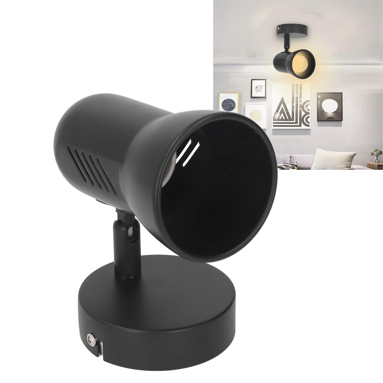 Wall Light Bulb Holder E26 Rotatable Matte Black Easy Installation Wall view 12