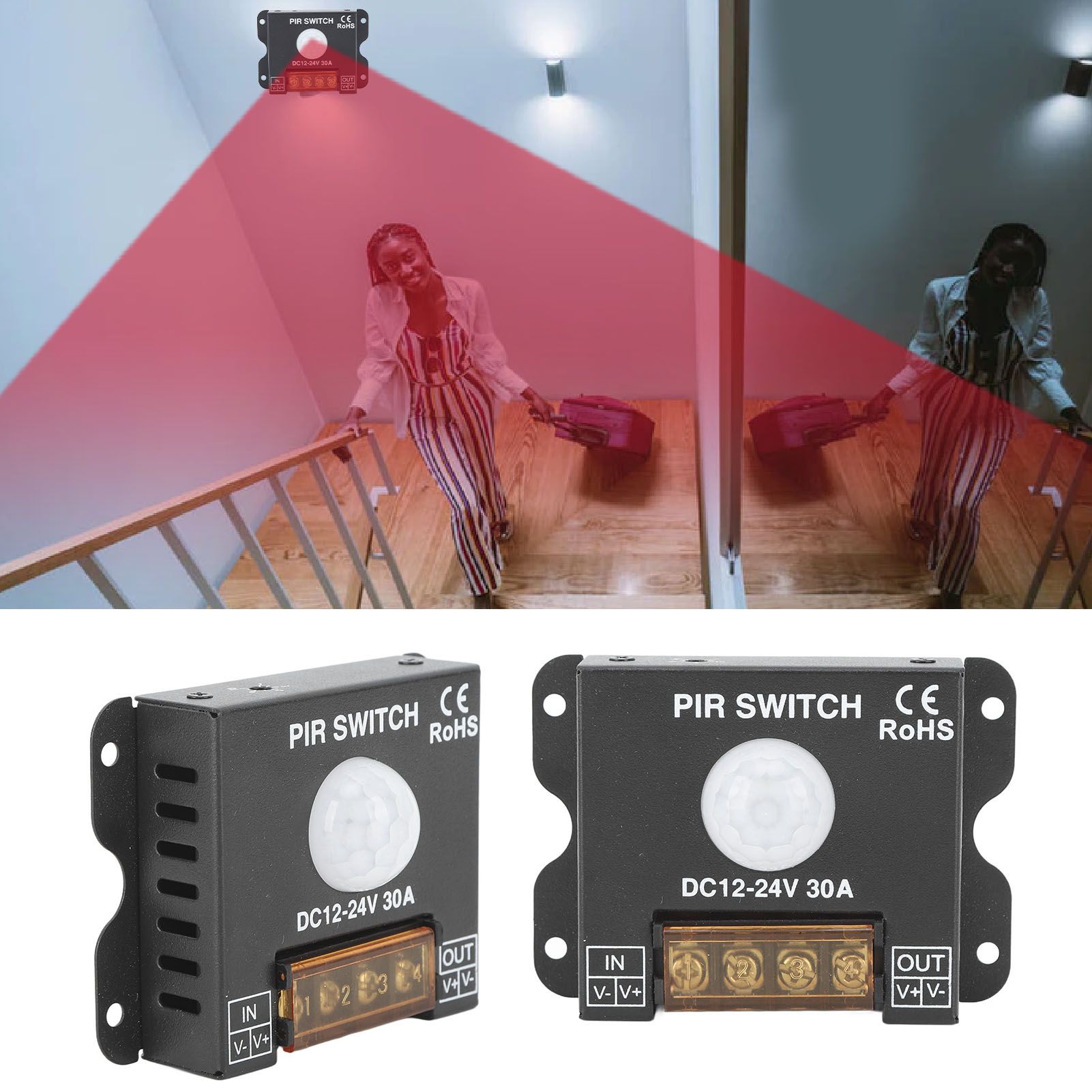 PIR Switch Motion Sensor LED Human Infrared Sensing Controller for Light Strip view 11