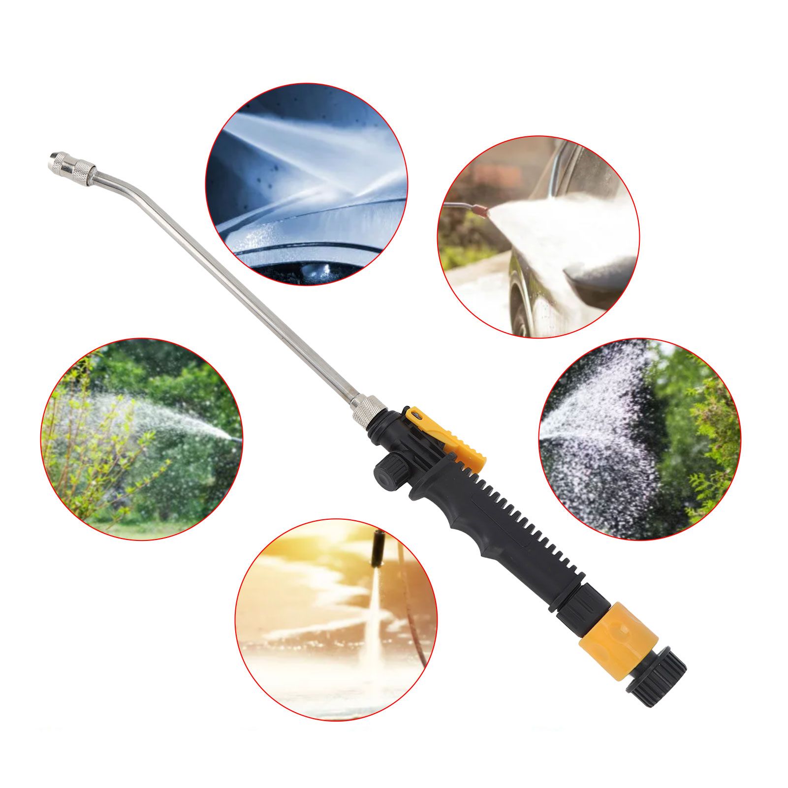 Mist Watering Wand G3/4 Internal Thread Stainless Steel Plastic Non Slip Press view 13
