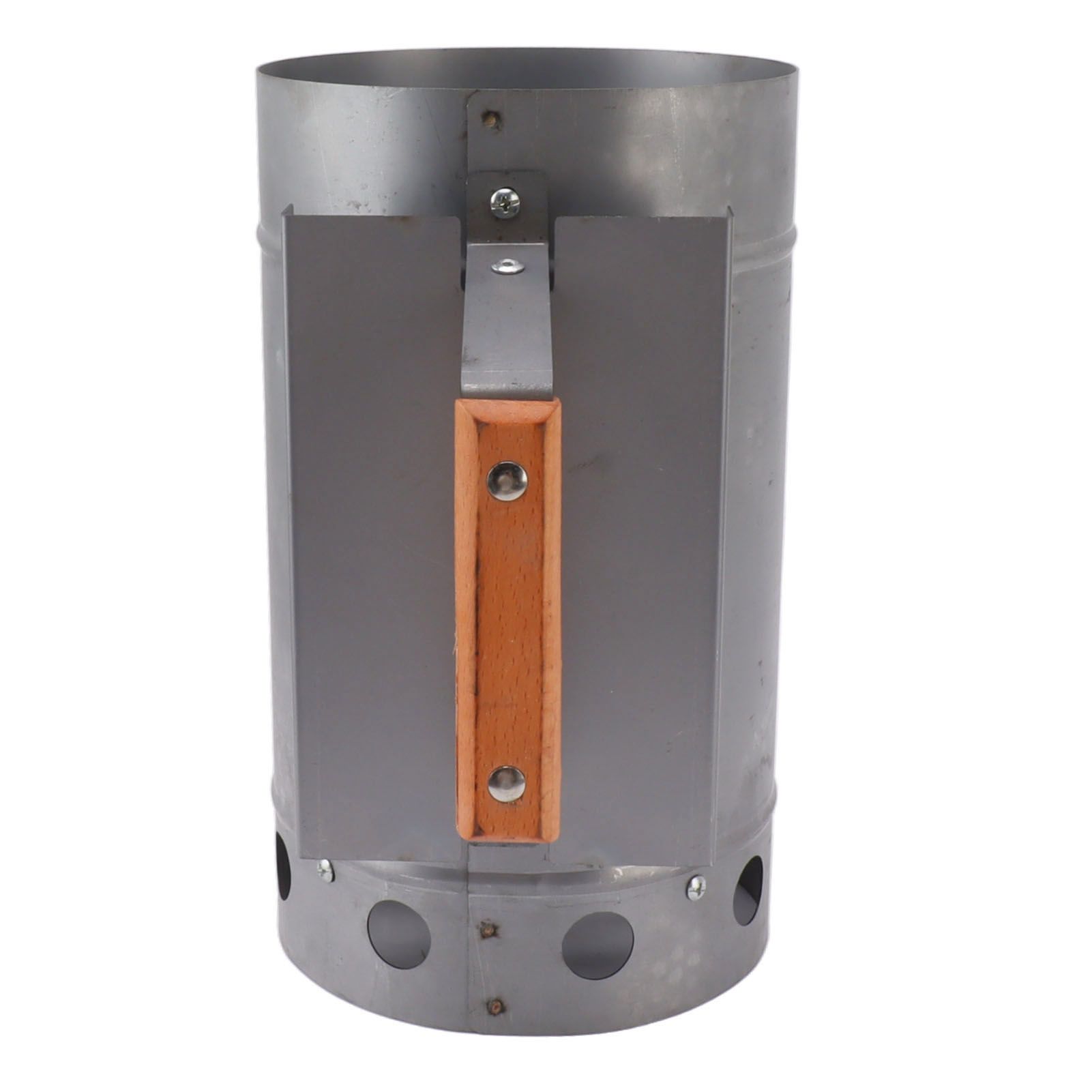 Grill Chimney Starter Wood Handle Compact Barbecue Chimney Starter for Outdoor view 9
