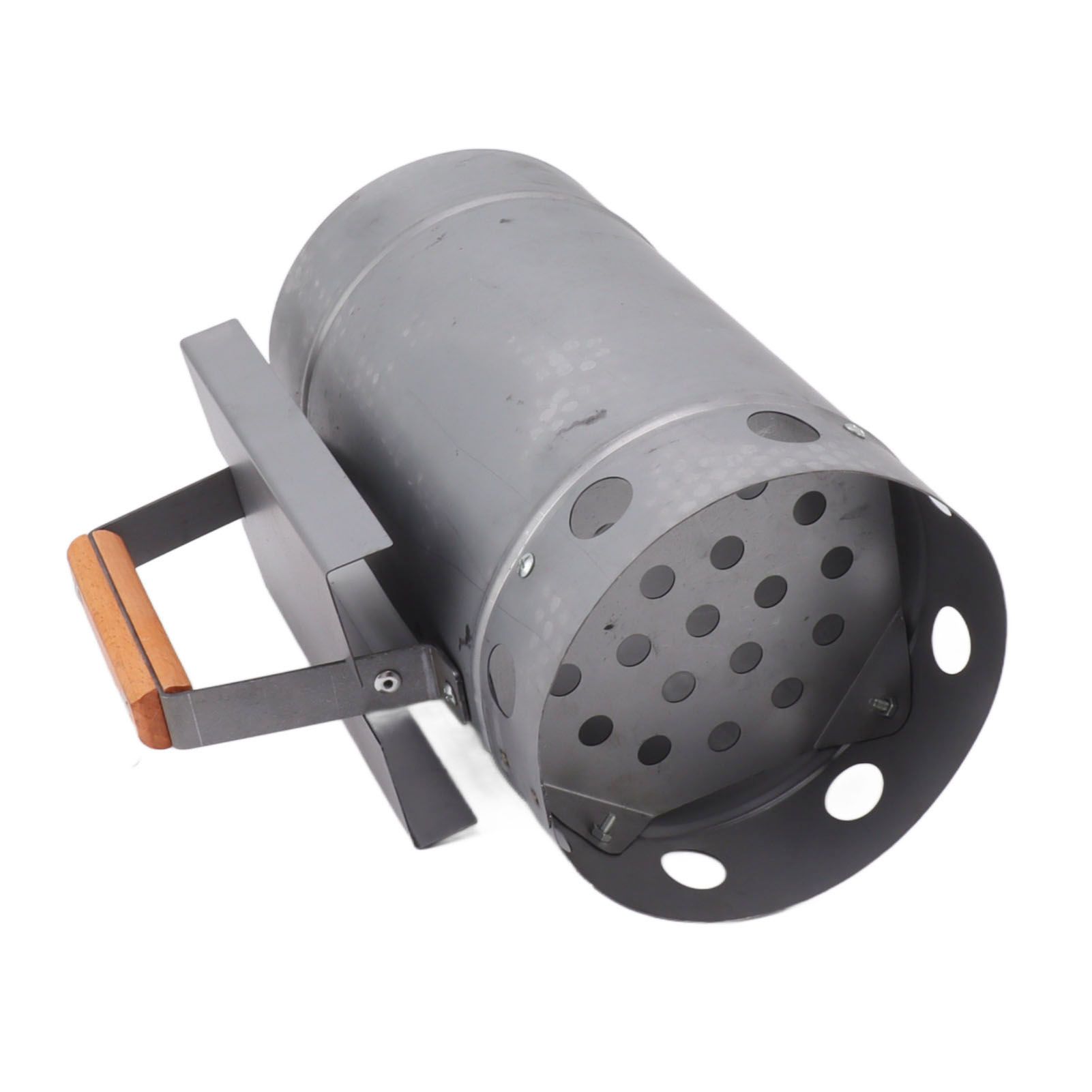 Grill Chimney Starter Wood Handle Compact Barbecue Chimney Starter for Outdoor view 10