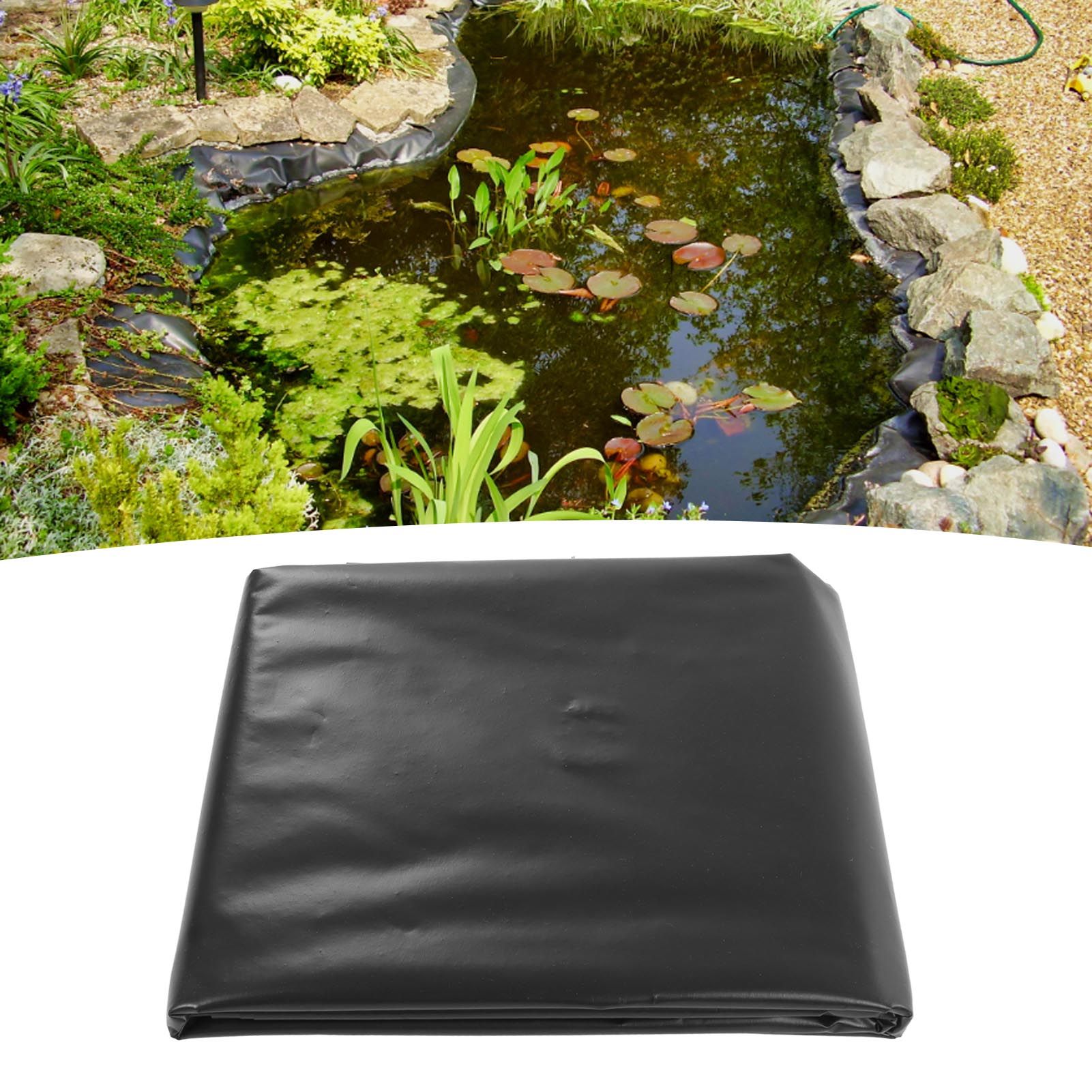 Black Pond Liner PE Durable Pond Liner for Waterfall Fish Ponds Garden Fountain view 11