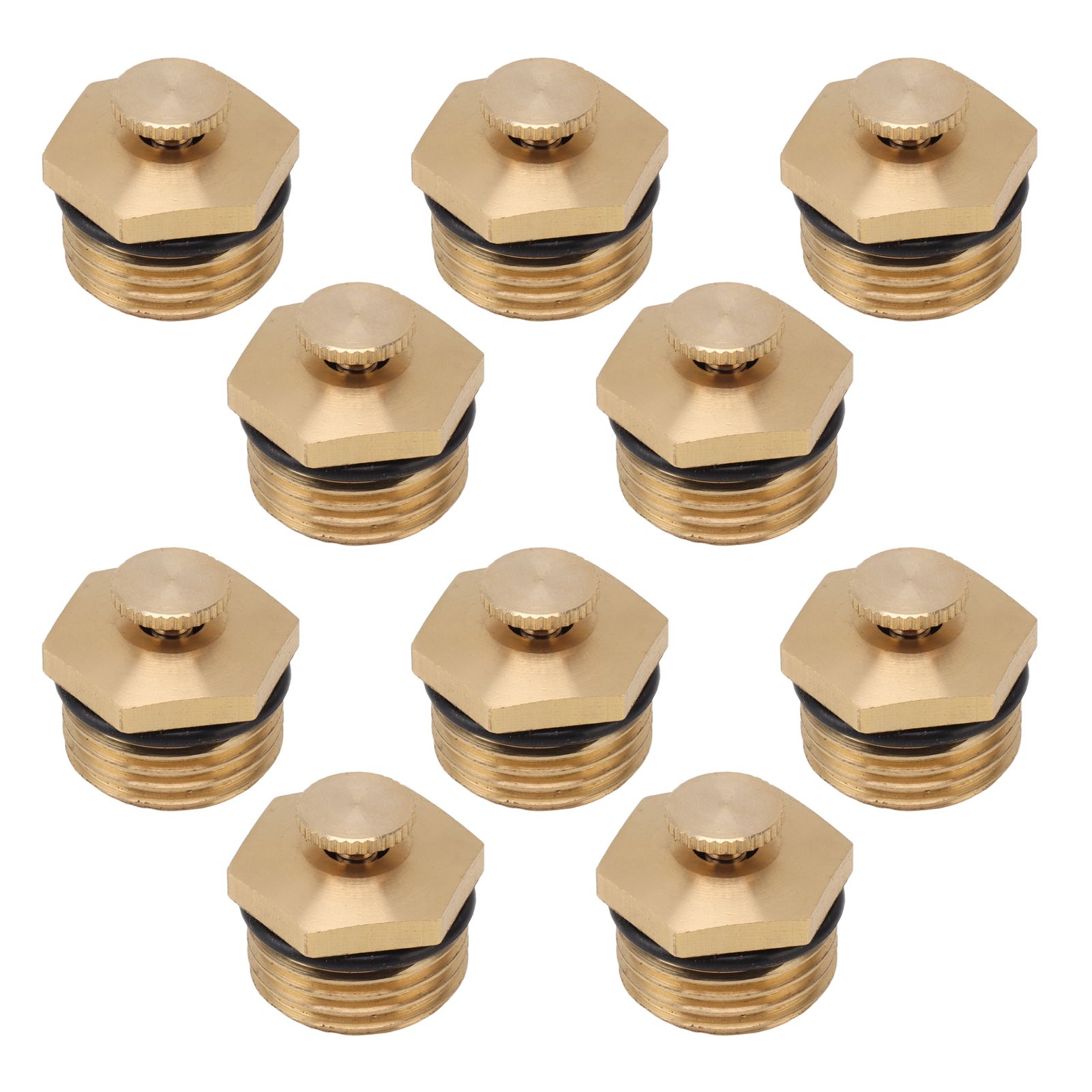 20PCS Brass Misting Nozzles 1/2 Inch Adjustable Dust Removal Cooling Atomizers view 3