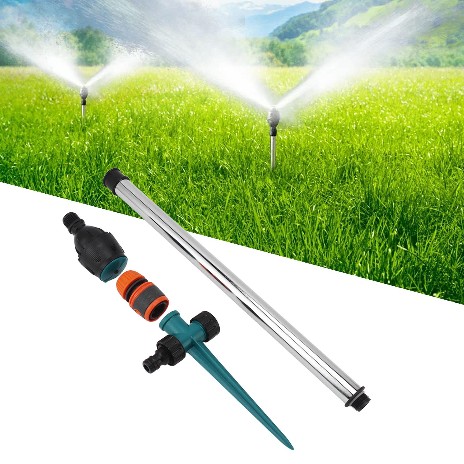 Automatic Rotating Sprinkler 360 Degree Rotation Unipod Sprinkler for Yard view 12