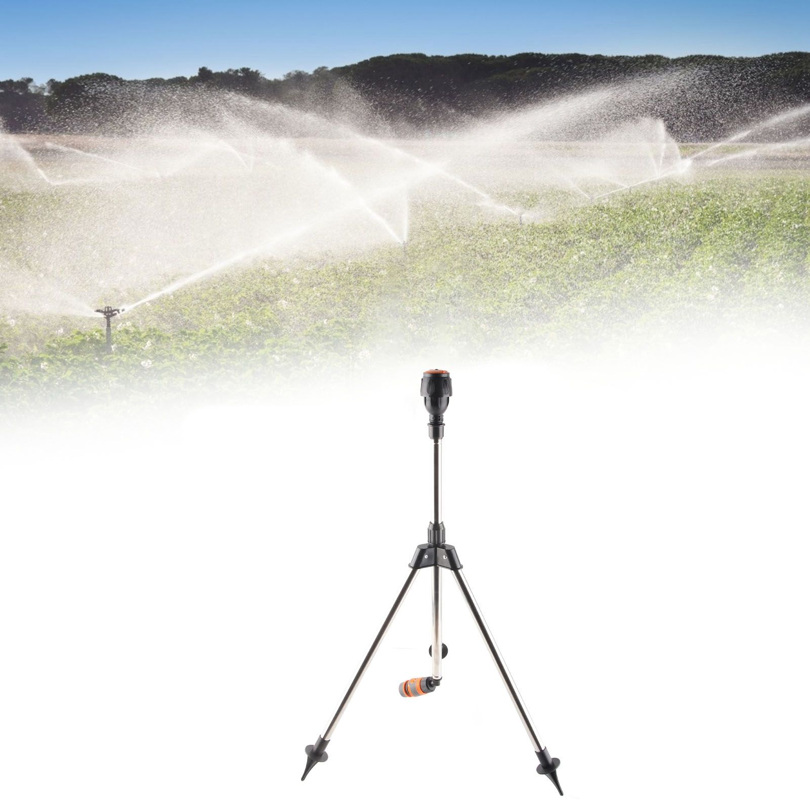 Tripod Sprinkler Automatic 360 Degree Rotating Irrigation Nozzle Agriculture view 12