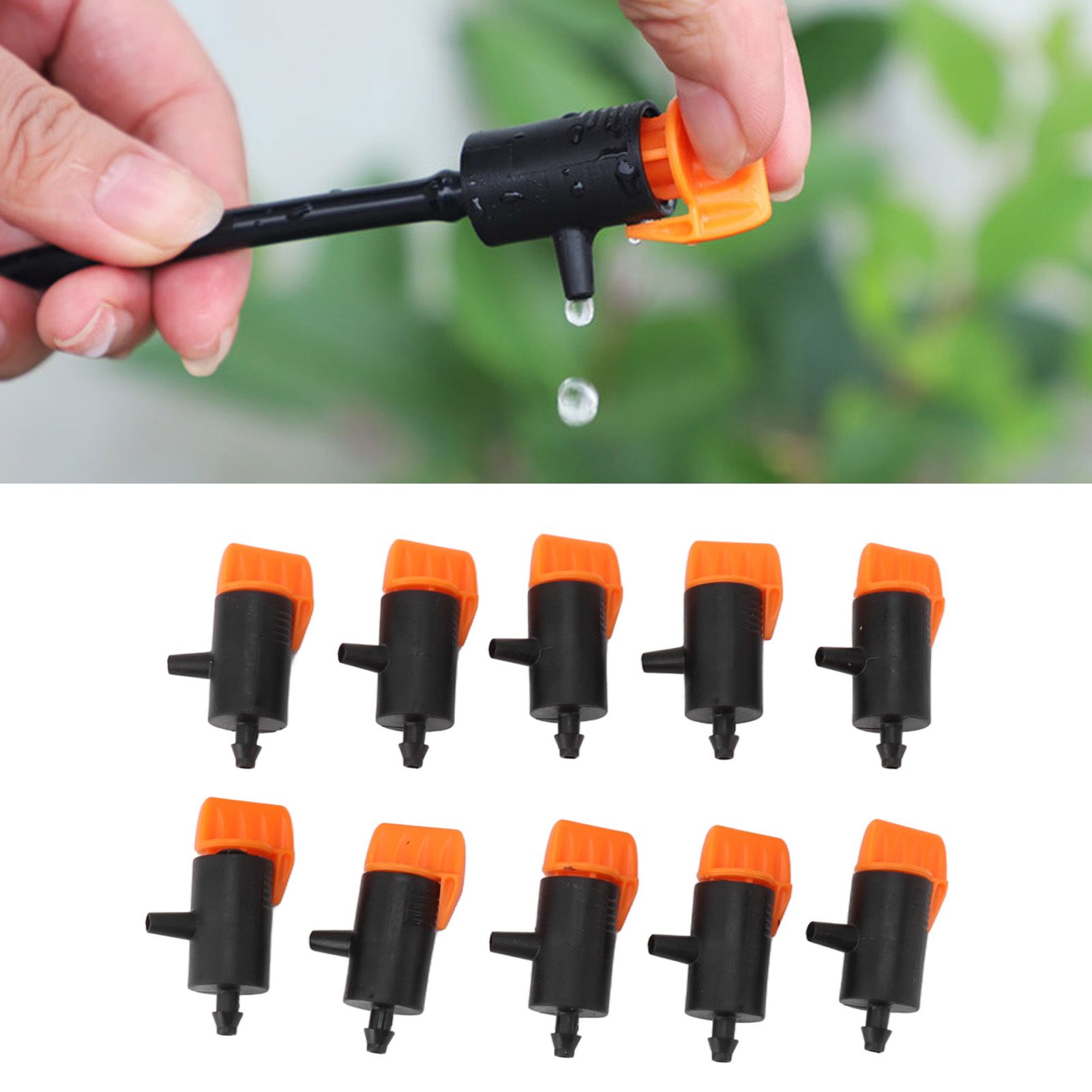 10 Pcs Irrigation Drippers 0 to 200L Adjustable Drip Emitters Micro Spray view 11