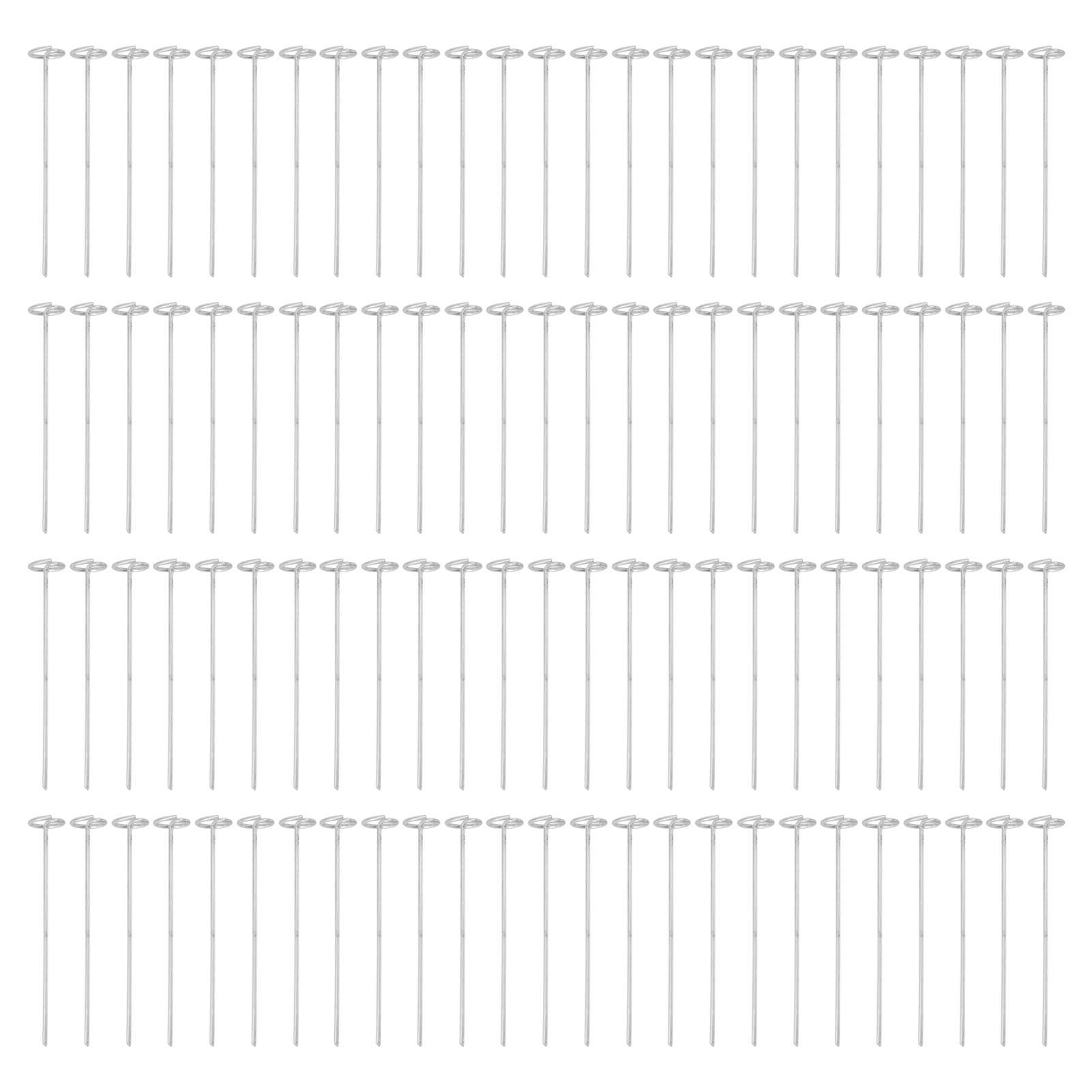100PCS Ground Nail Galvanized Iron Rust Proof Artificial Turf Stakes for Weed