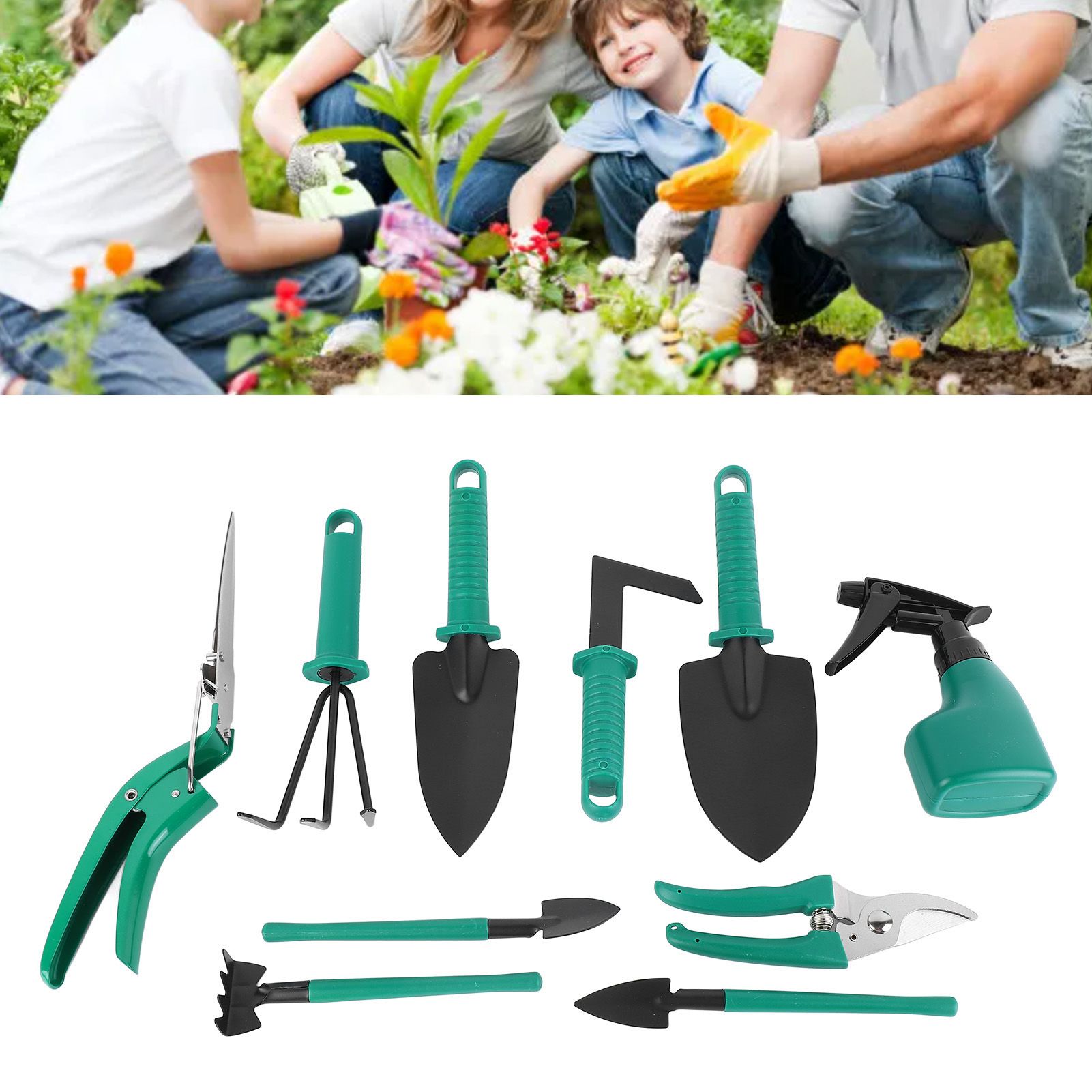 Gardening Garden Tools 10 Piece Set Scissors Spades Shovels Spray Cans view 11