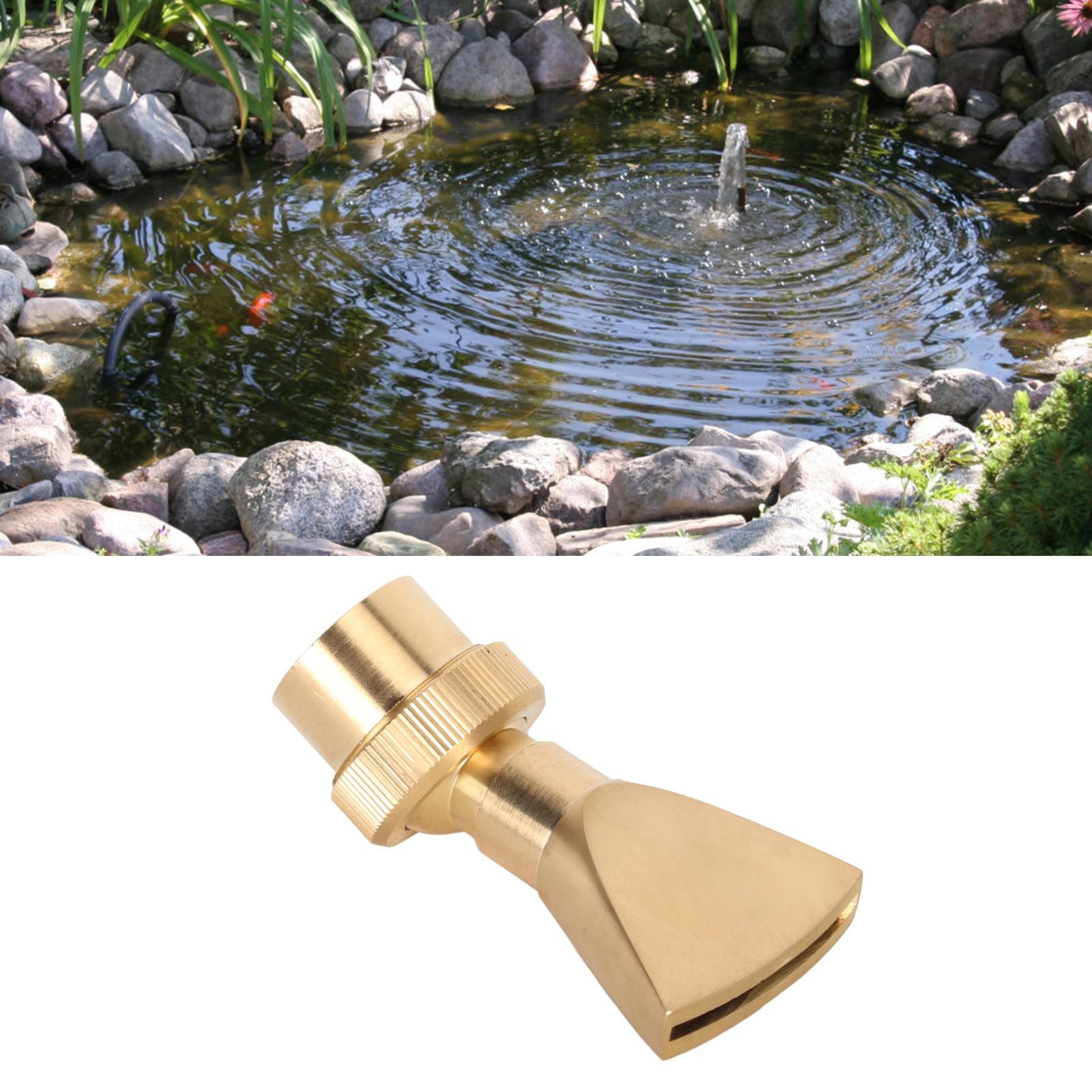 Fountain Nozzle Brass G3/4 Female Thread 25mm Narrow Fan Shaped Pond Sprinkler view 11