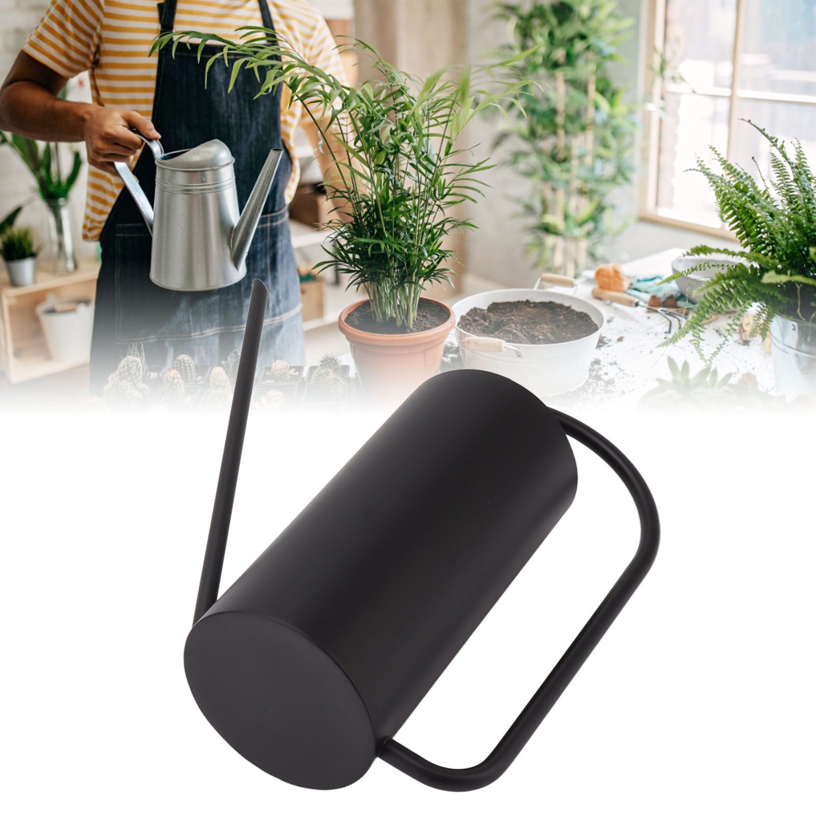 Plants Watering Can Long Spout 1500ml Large Capacity Watering Kettle Stainless view 11