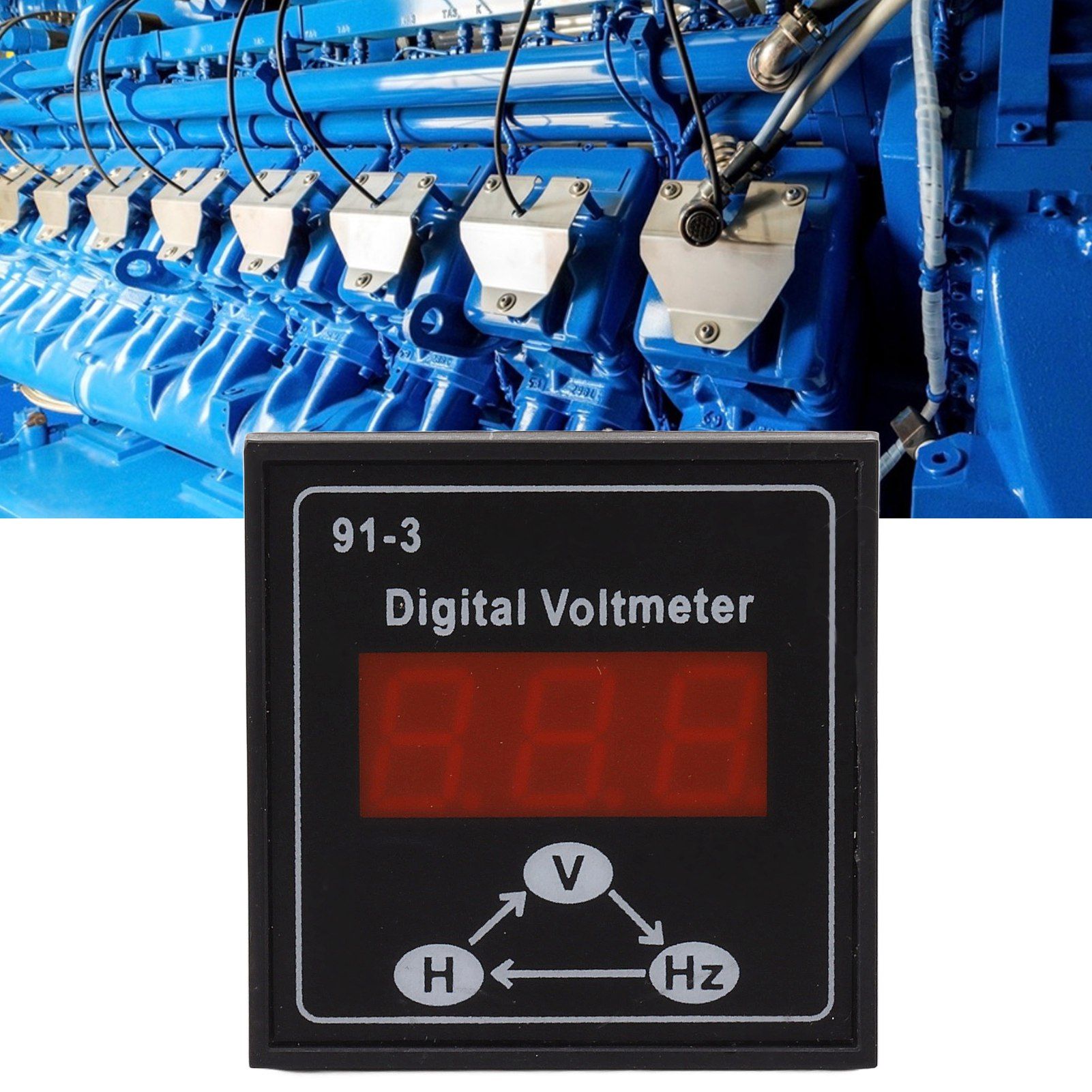 91 3 Digital Voltmeter for Gasoline Diesel Generator Set Accessories 220V 380V view 10