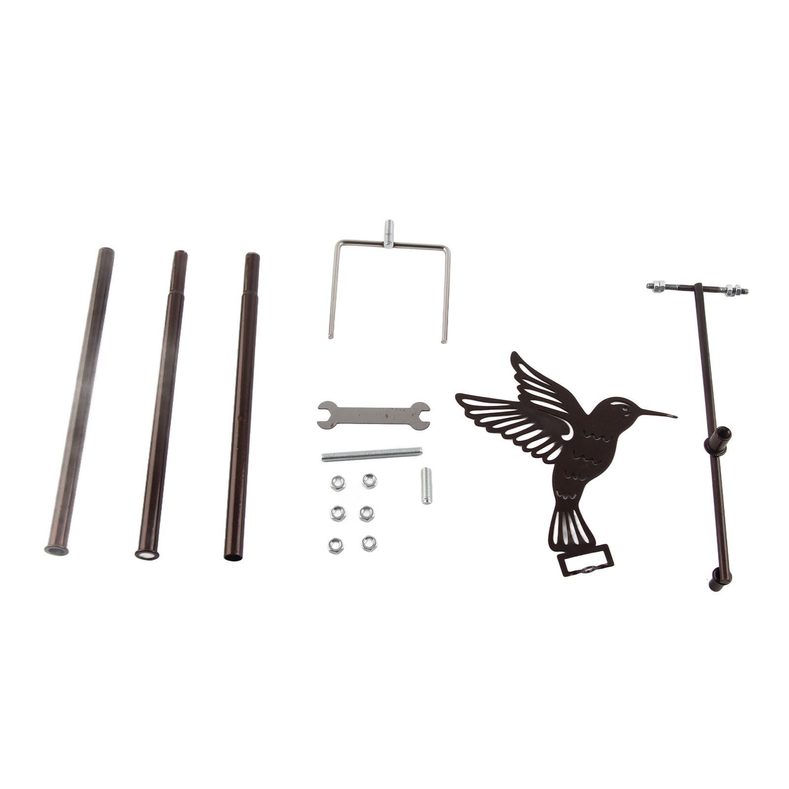 Wind Spinners Iron Hummingbird Metal Windmill Wind Sculpture for Outdoor Lawn view 13