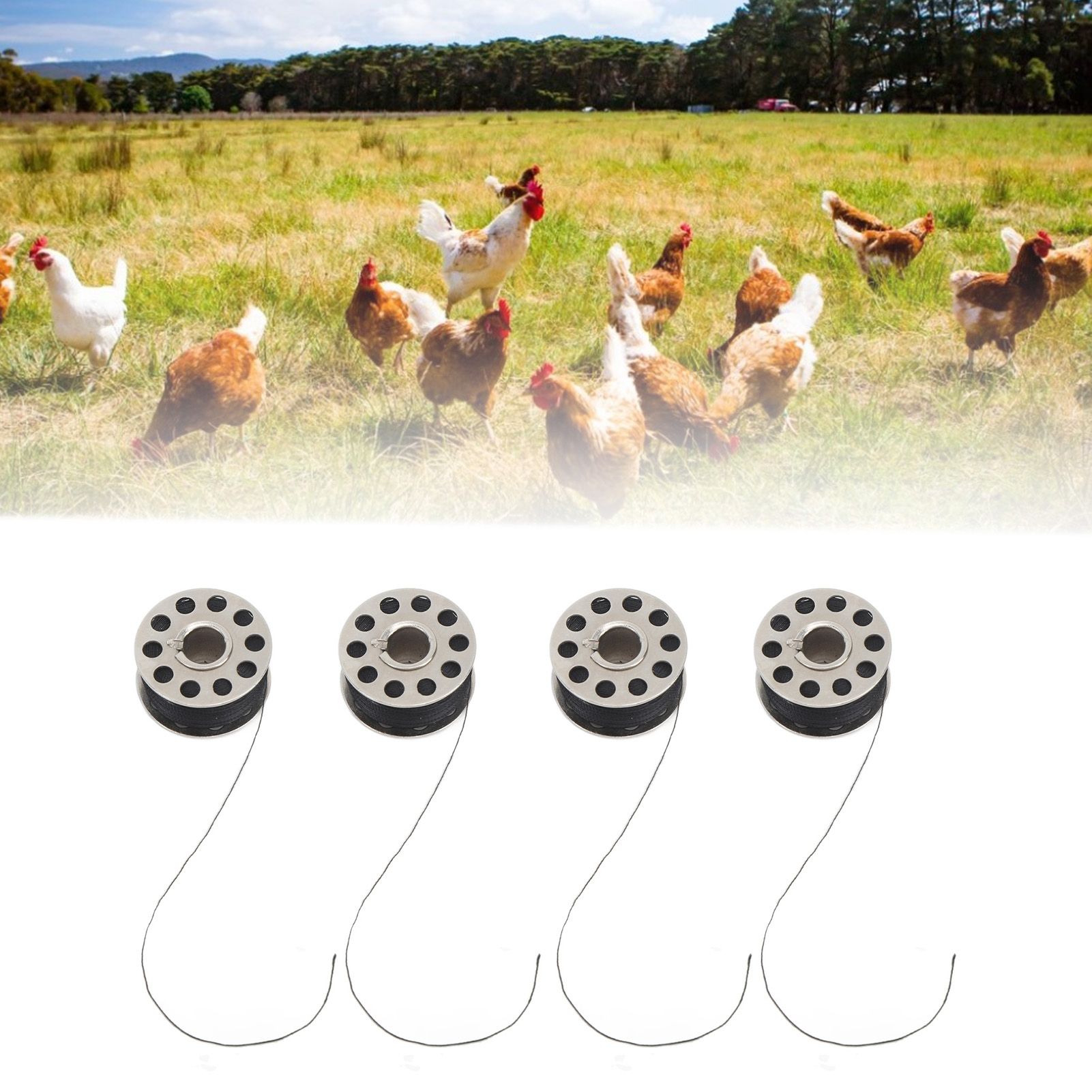 4Pcs Chicken Caponizing Line Artificial Fiber Portable Safe Chicken Capon Tool view 11