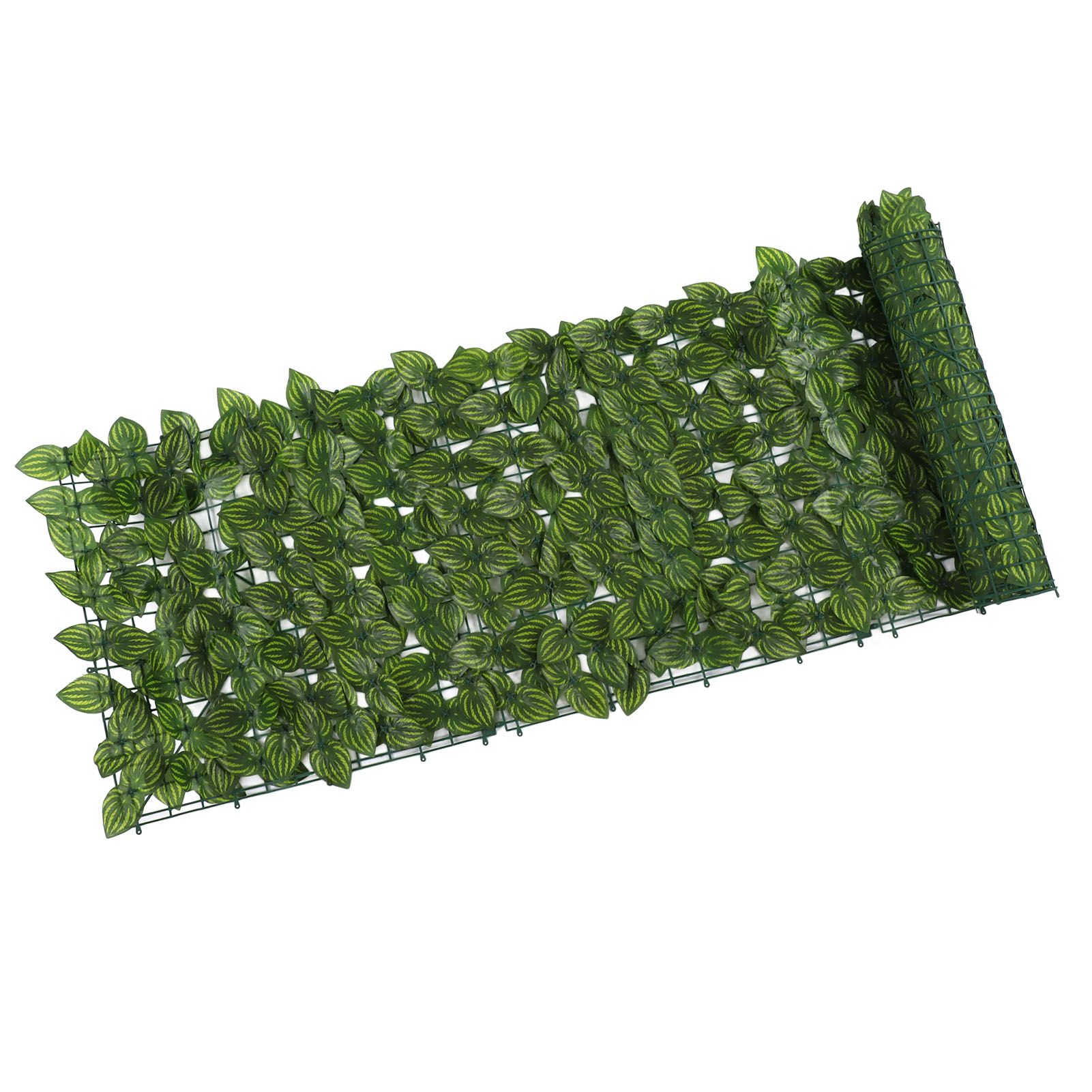 Faux Leaf Hedge Simulation Prevent Leaves Falling Off Decorative Artificial view 9