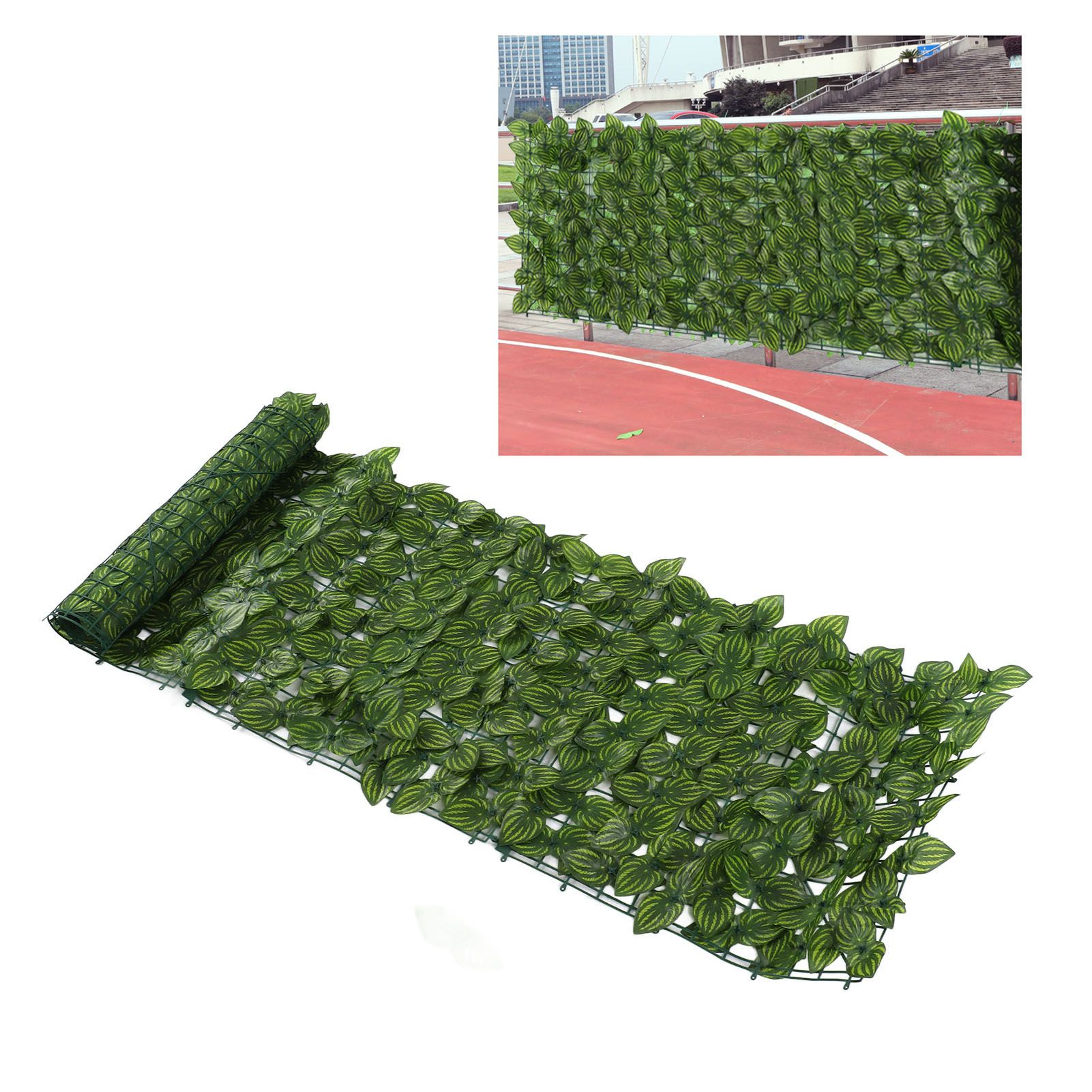 Faux Leaf Hedge Simulation Prevent Leaves Falling Off Decorative Artificial view 11