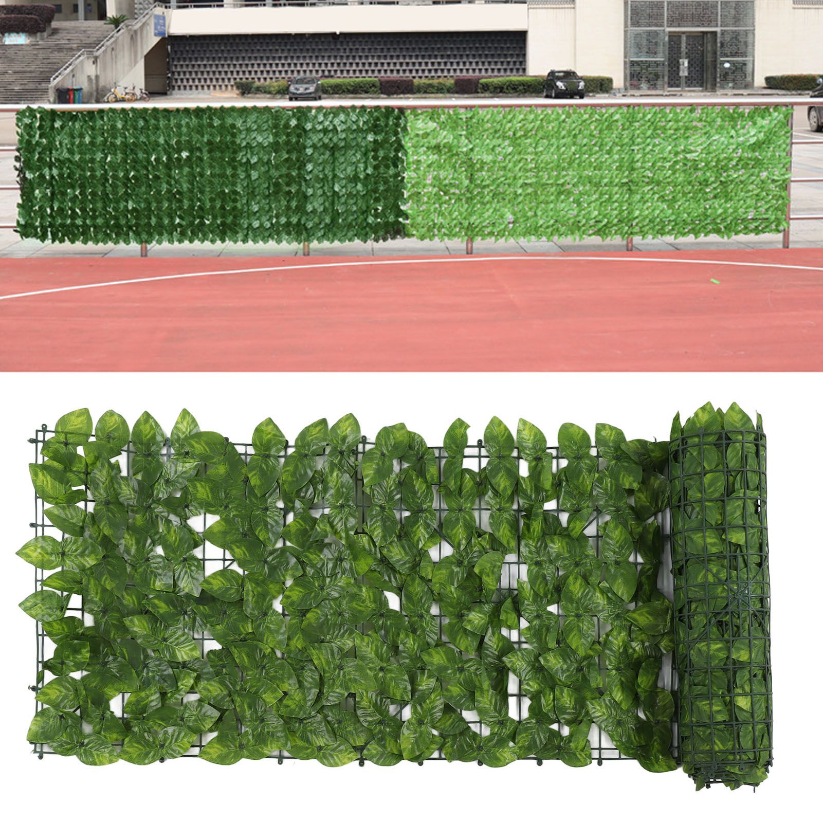Faux Leaf Hedge Simulation Prevent Leaves Falling Off Decorative Artificial view 11