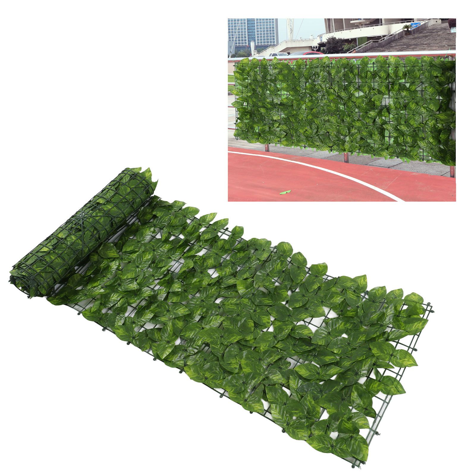 Faux Leaf Hedge Simulation Prevent Leaves Falling Off Decorative Artificial view 12
