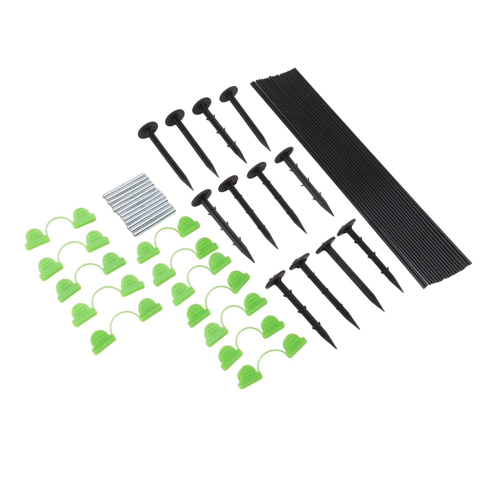 18 Fiberglass Rods 12 Connecting Pipes 12 Clips 12 Garden Stakes for view 8