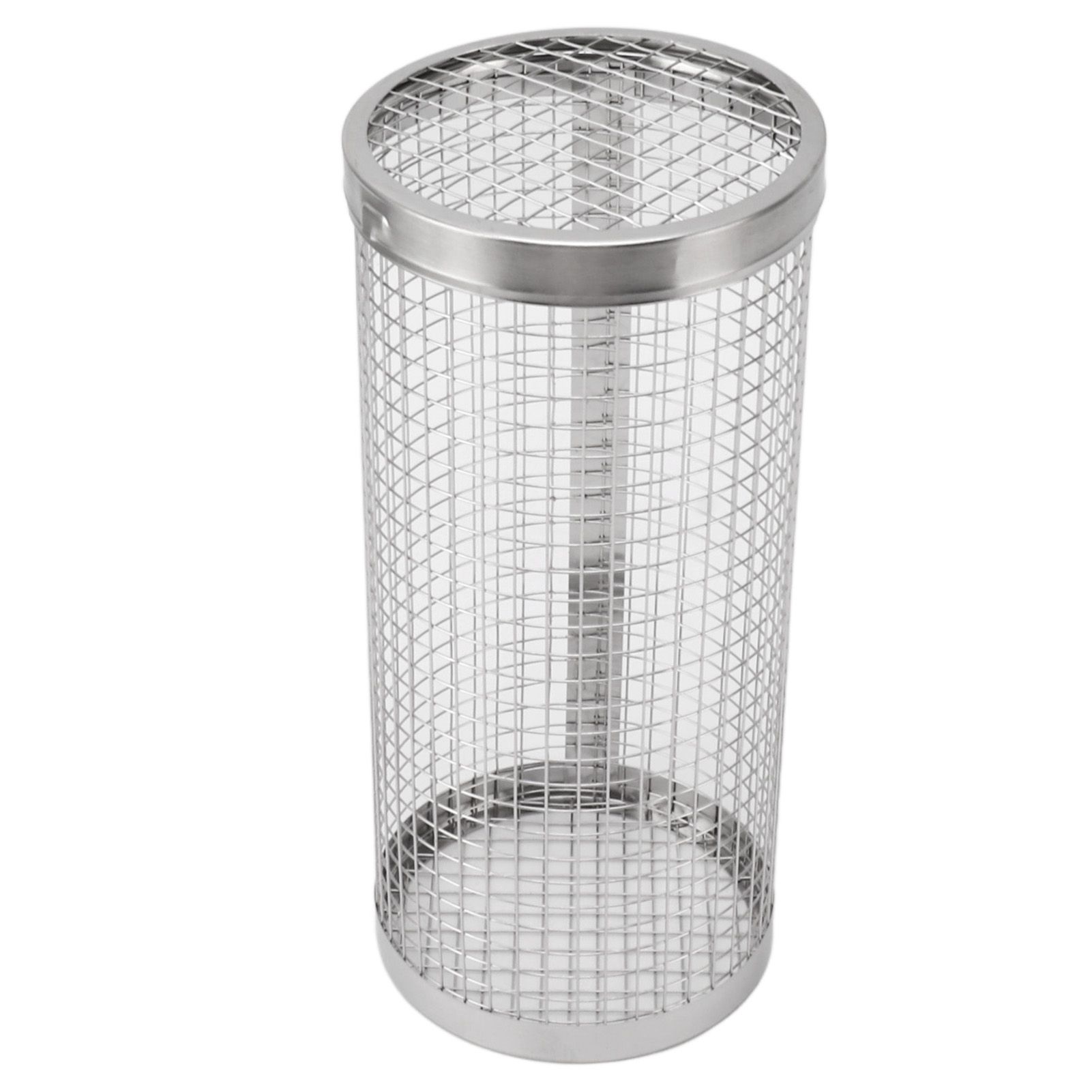 BBQ Net Tube Rolling Grilling Basket Stainless Steel Wire Mesh Cylinder Grill view 2