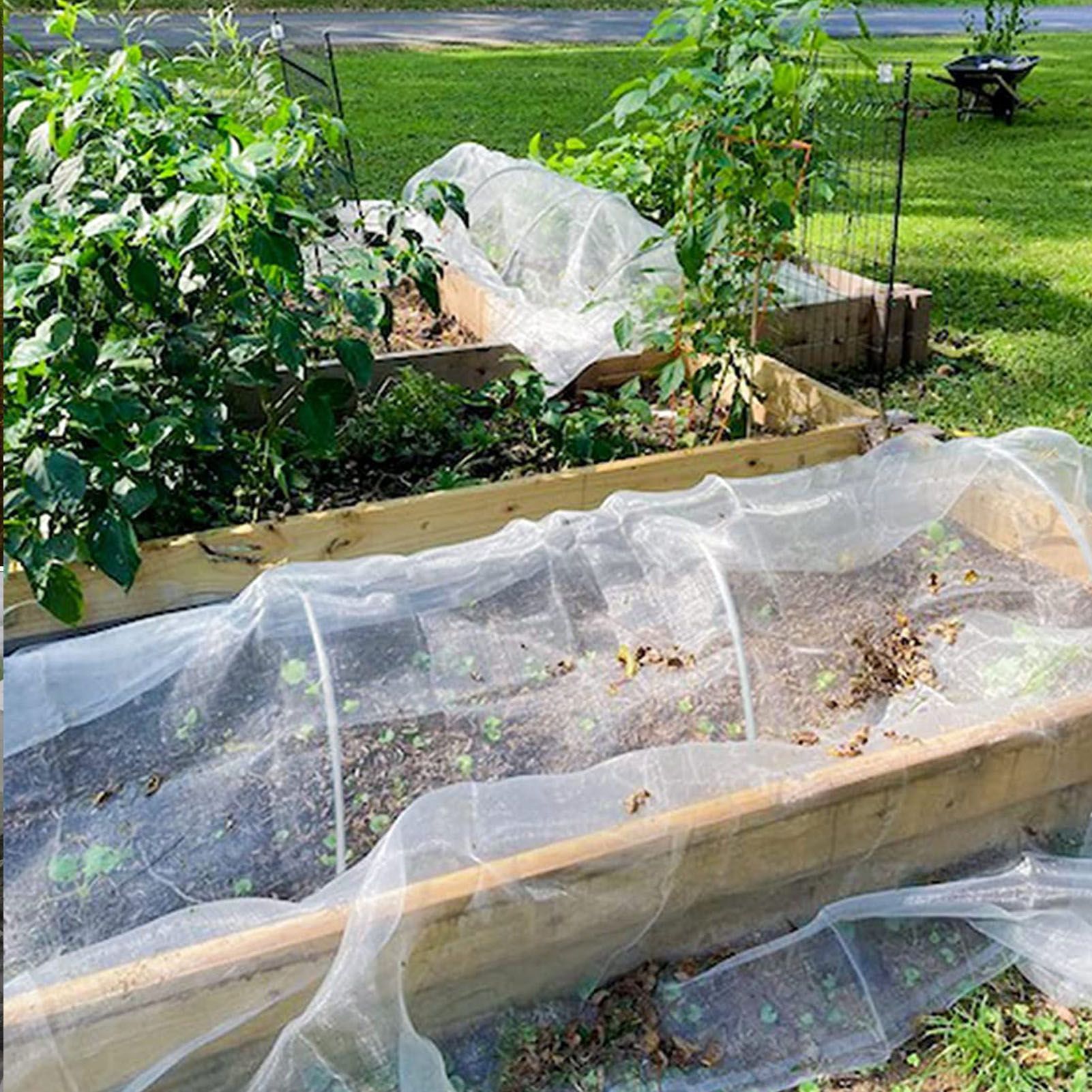 Greenhouse Hoops Grow Tunnel Insect Repellent Animal Protection Plant Shade view 11